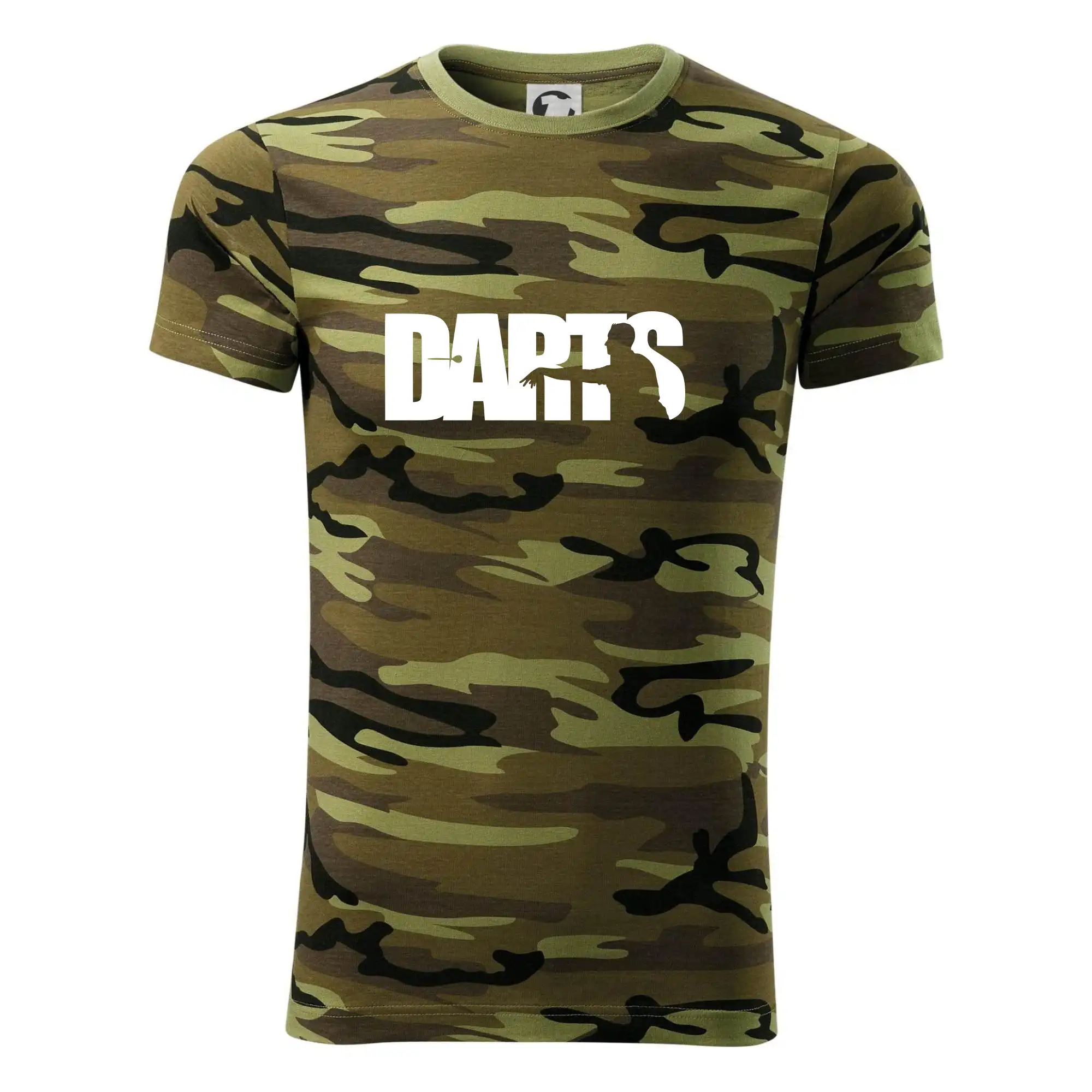 Darts - nápis se šipkařem