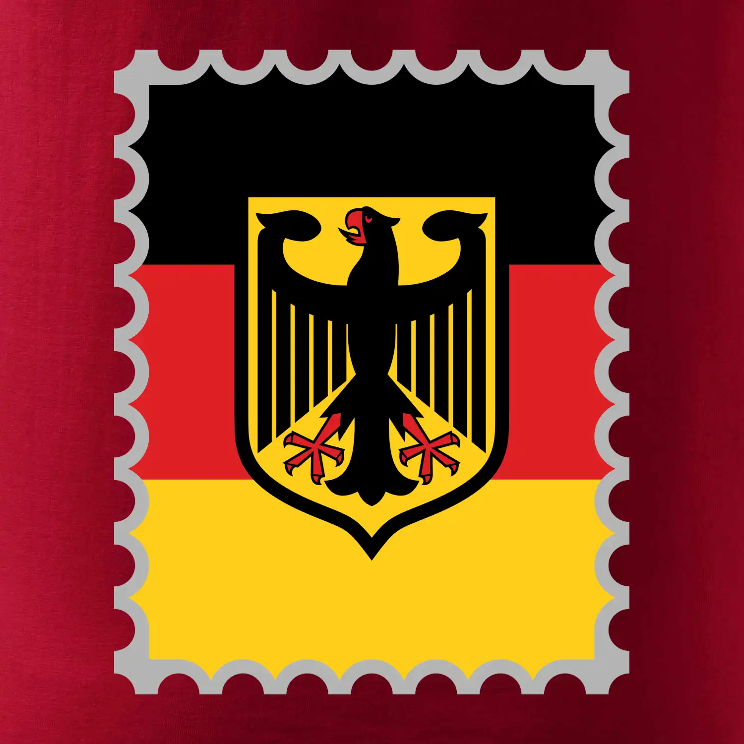 Německá známka - vlajka