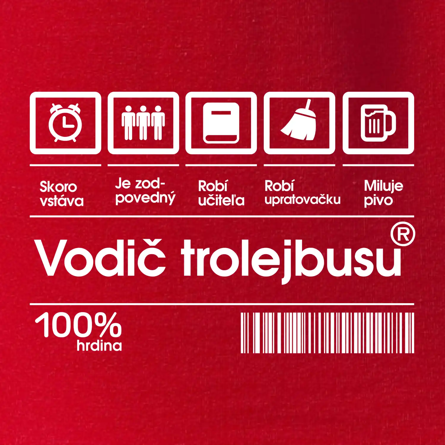 Čiarový kód - Vodič trolejbusu