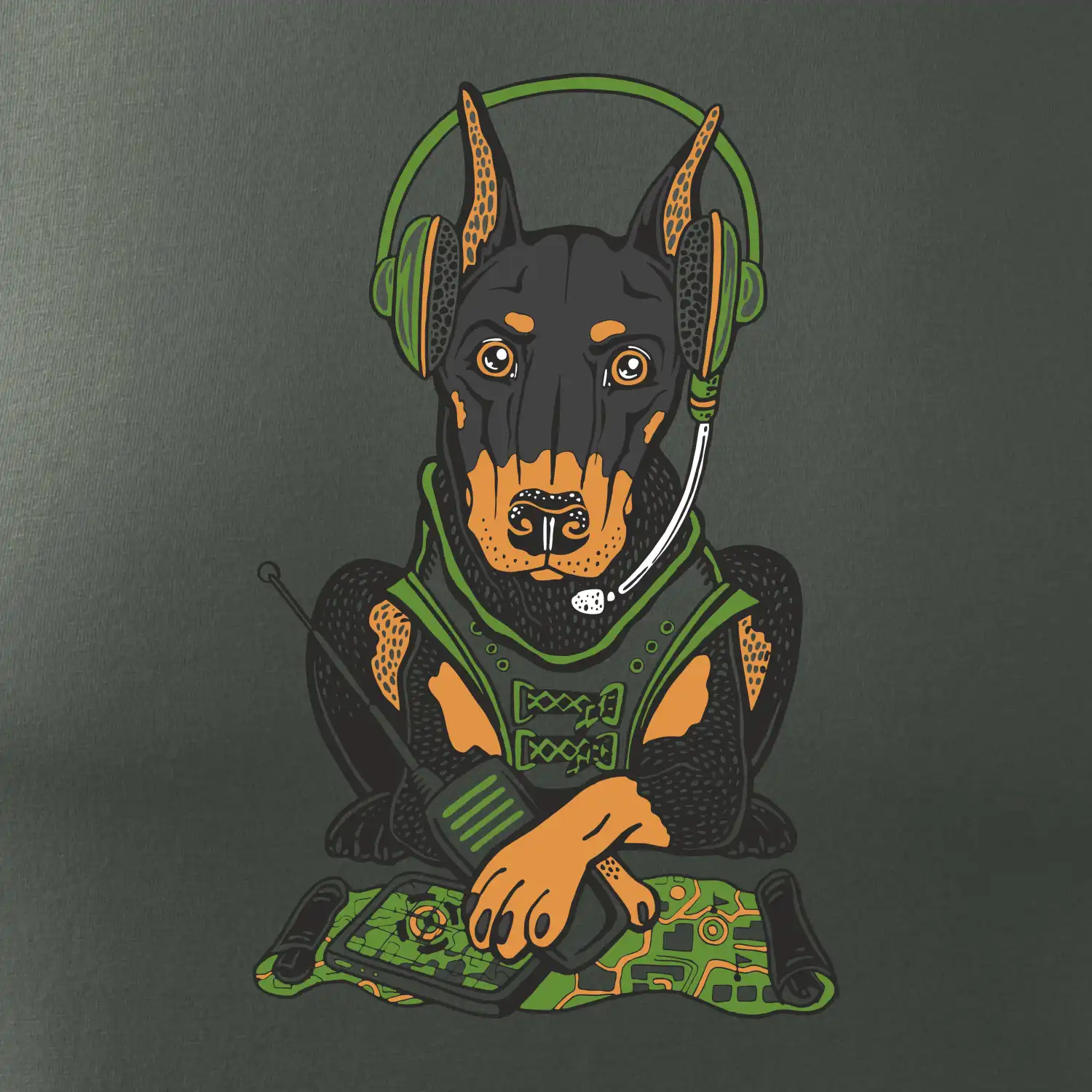 Bojový dobrman (Pecka design)