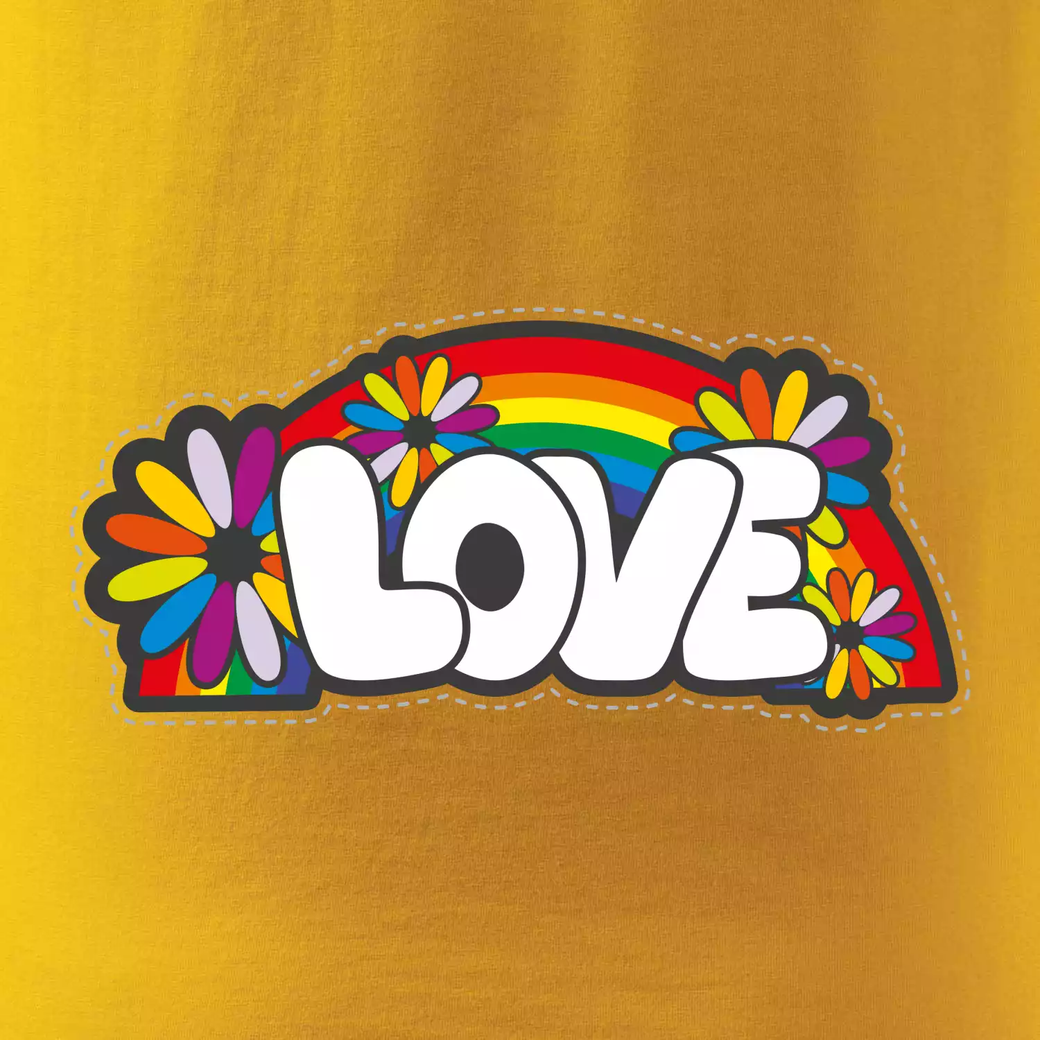 Love s duhou v pozadí