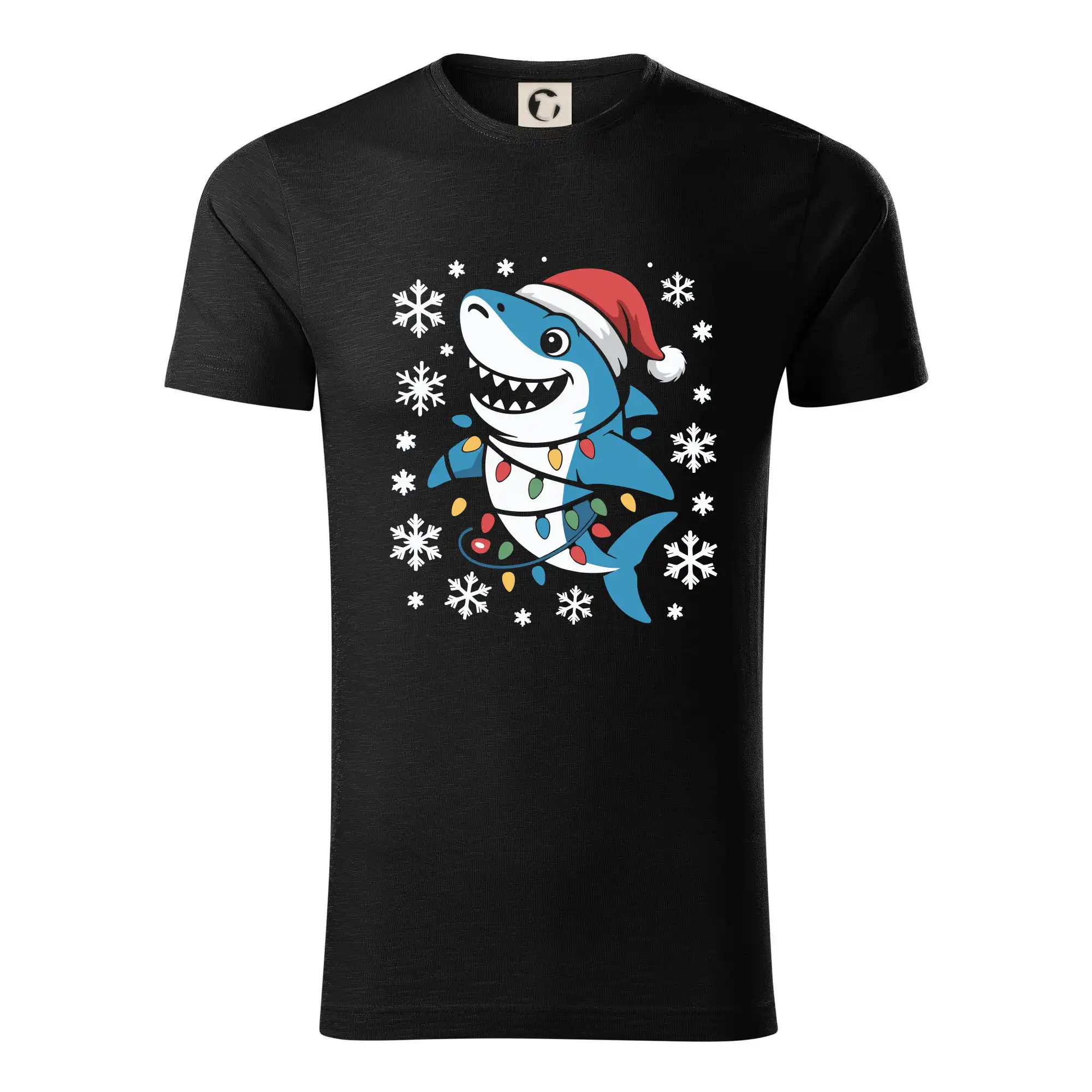 Vánoční žralok a vločky