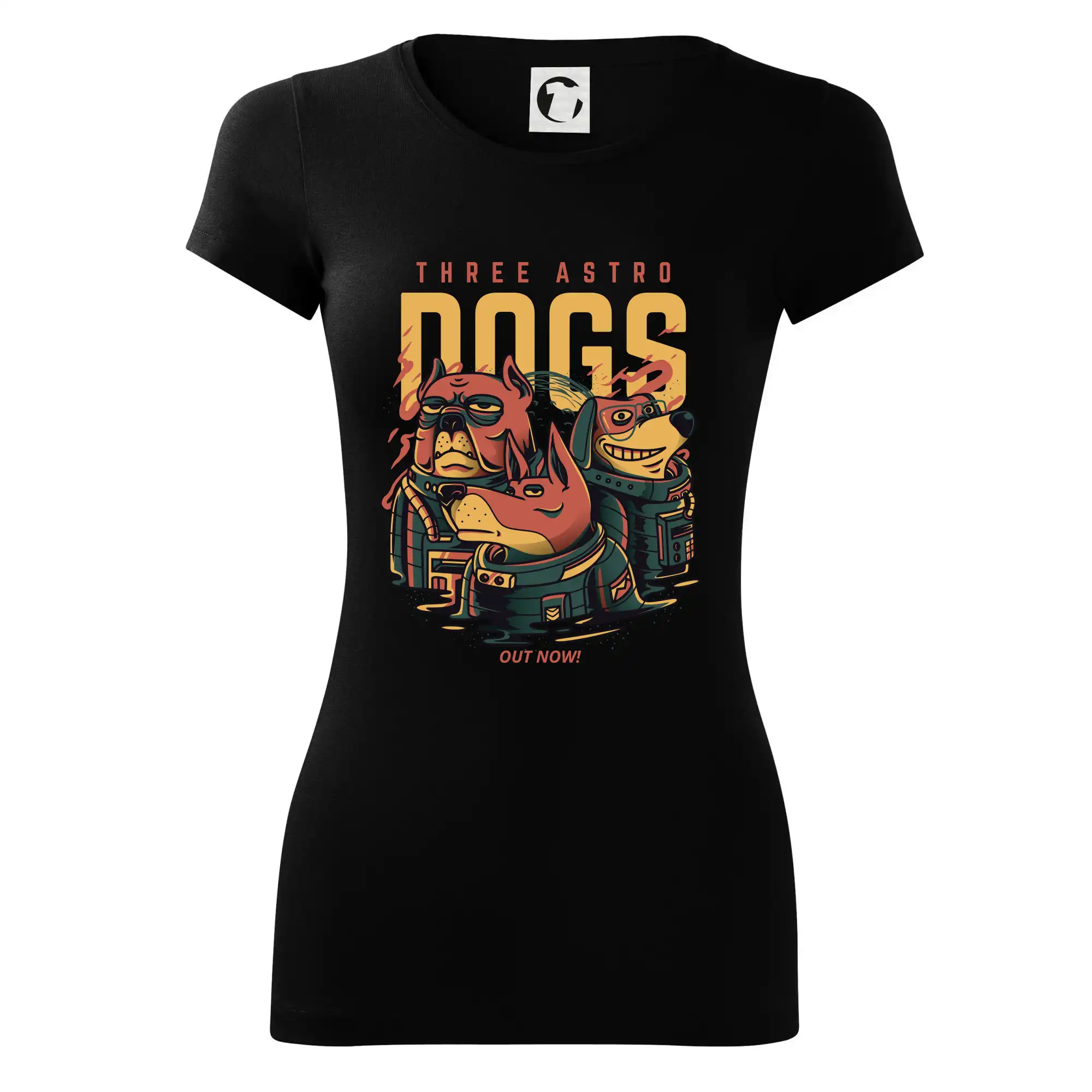Vesmirne tričká - Astro dogs - Dámske tričko Glance - Priliehavejší strih