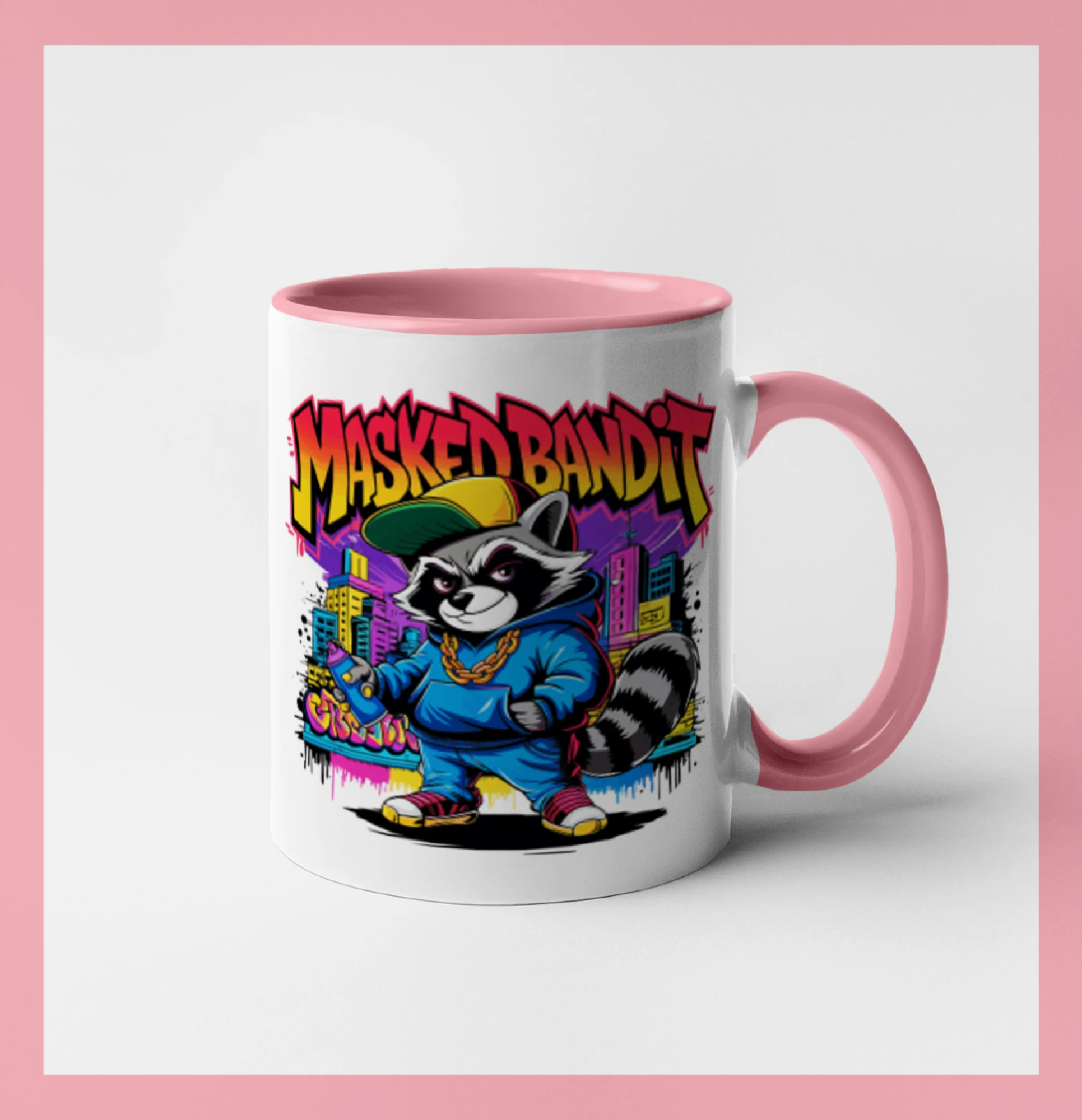 Mýval - masked bandit grafitti