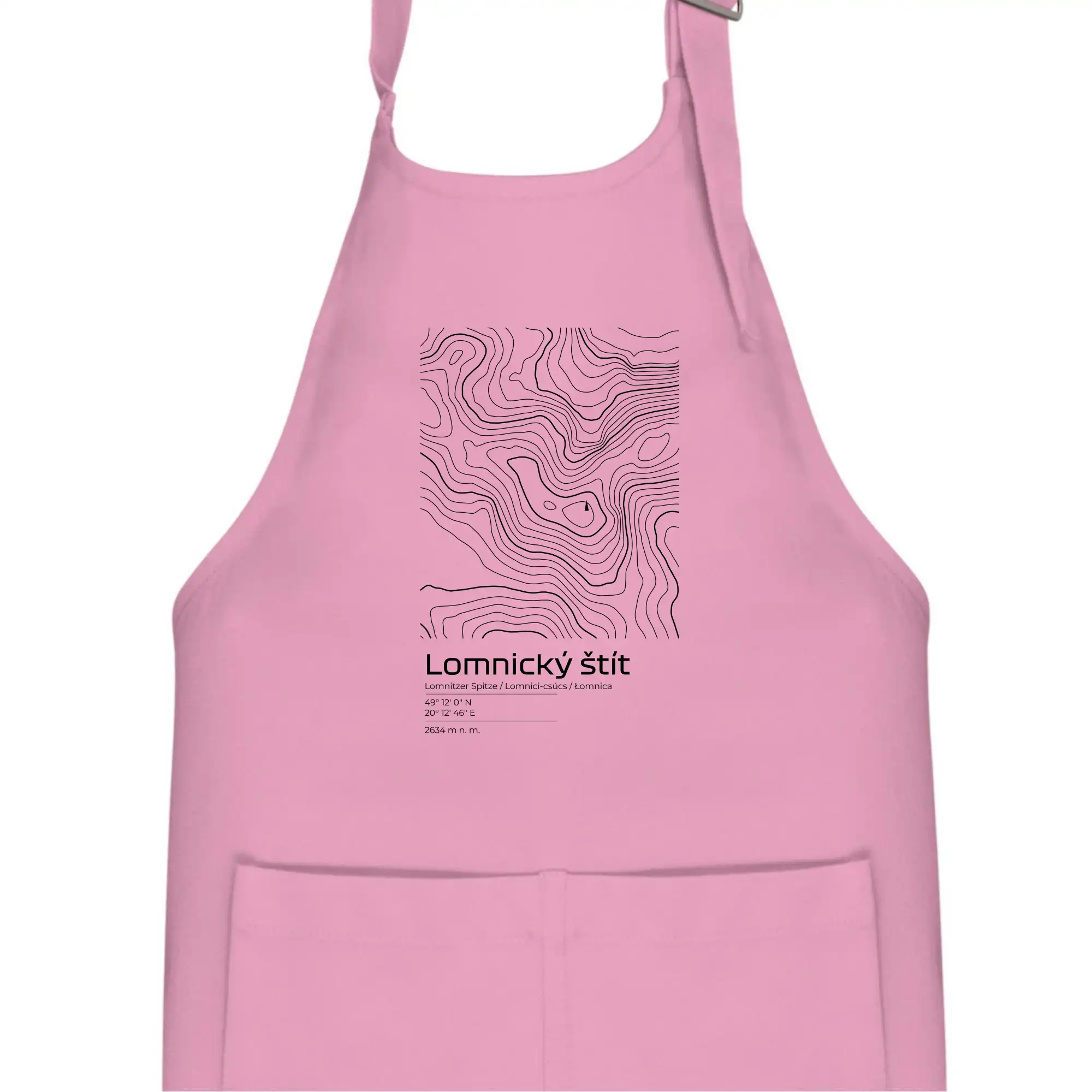 Lomnický štít - vrstevnice v obdélníku