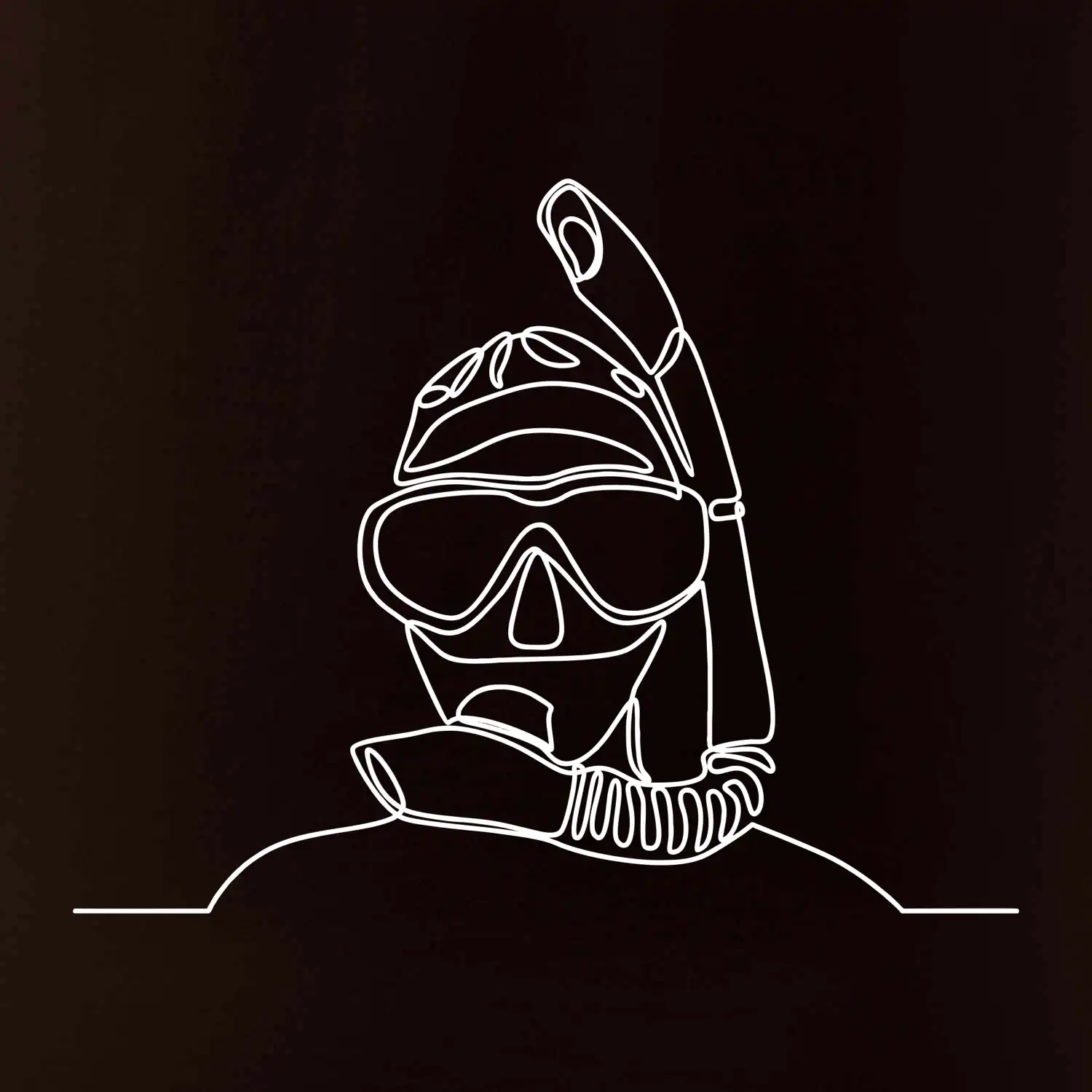 Potápěč jedním tahem