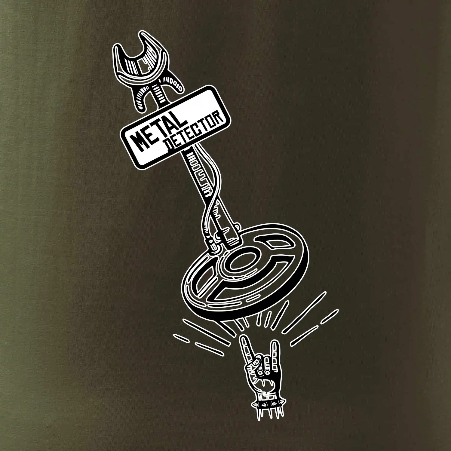 Metal detector rock