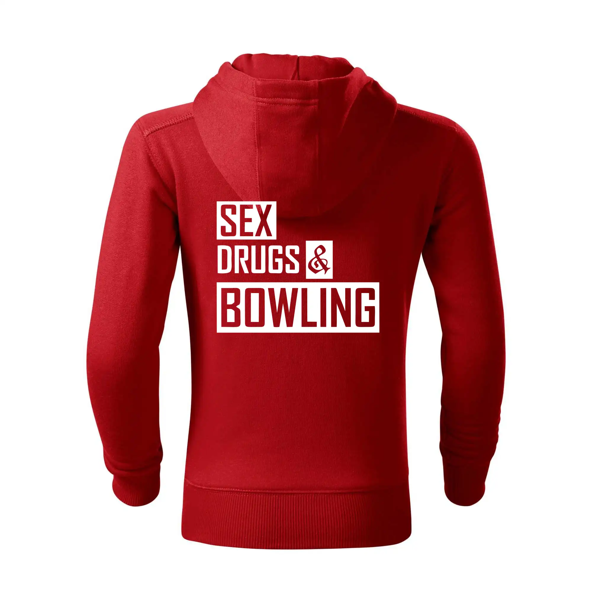 Tričká Bowling - Sex drugs bowling - Detská s kapucňou na zips