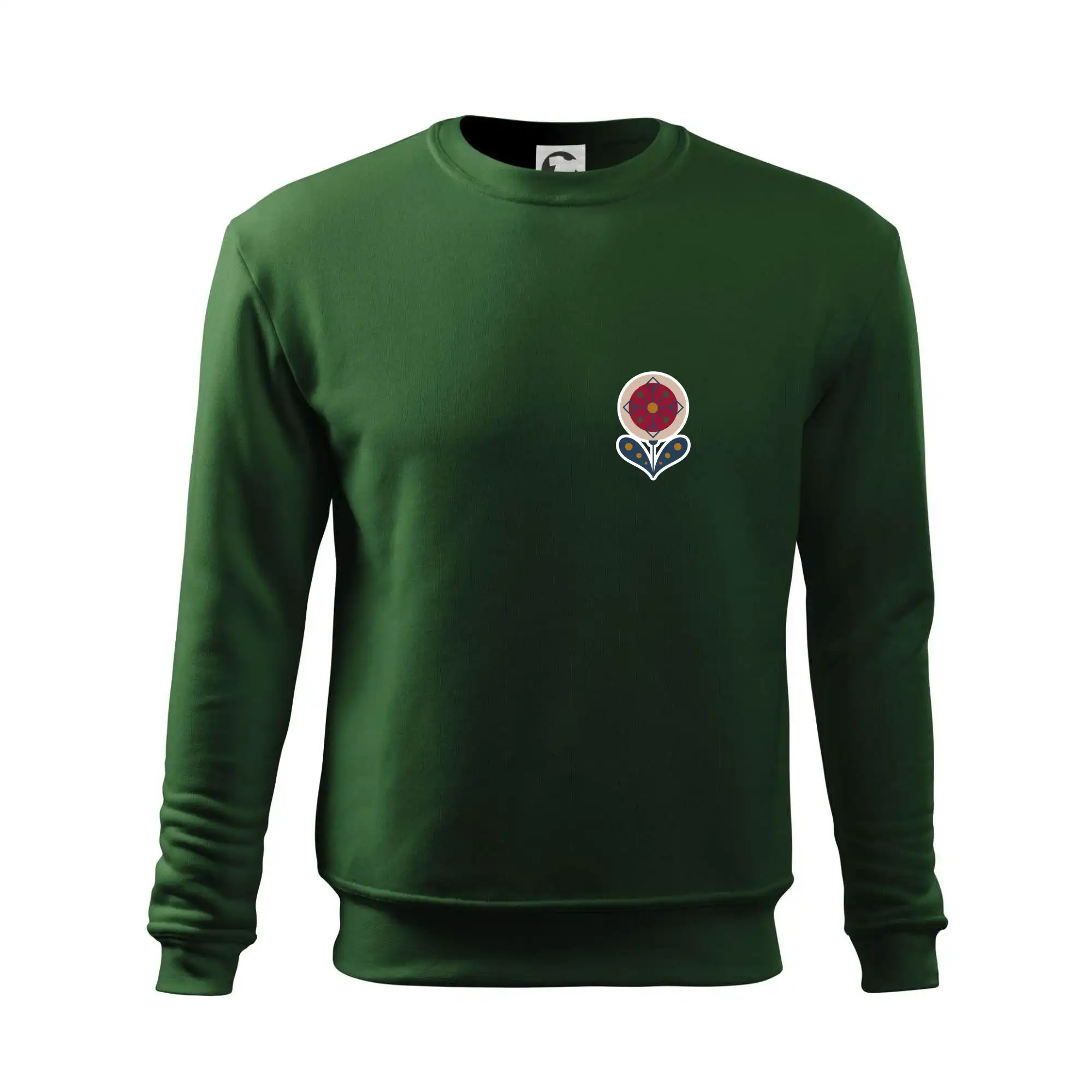 Folklor na prsu květina kulatá