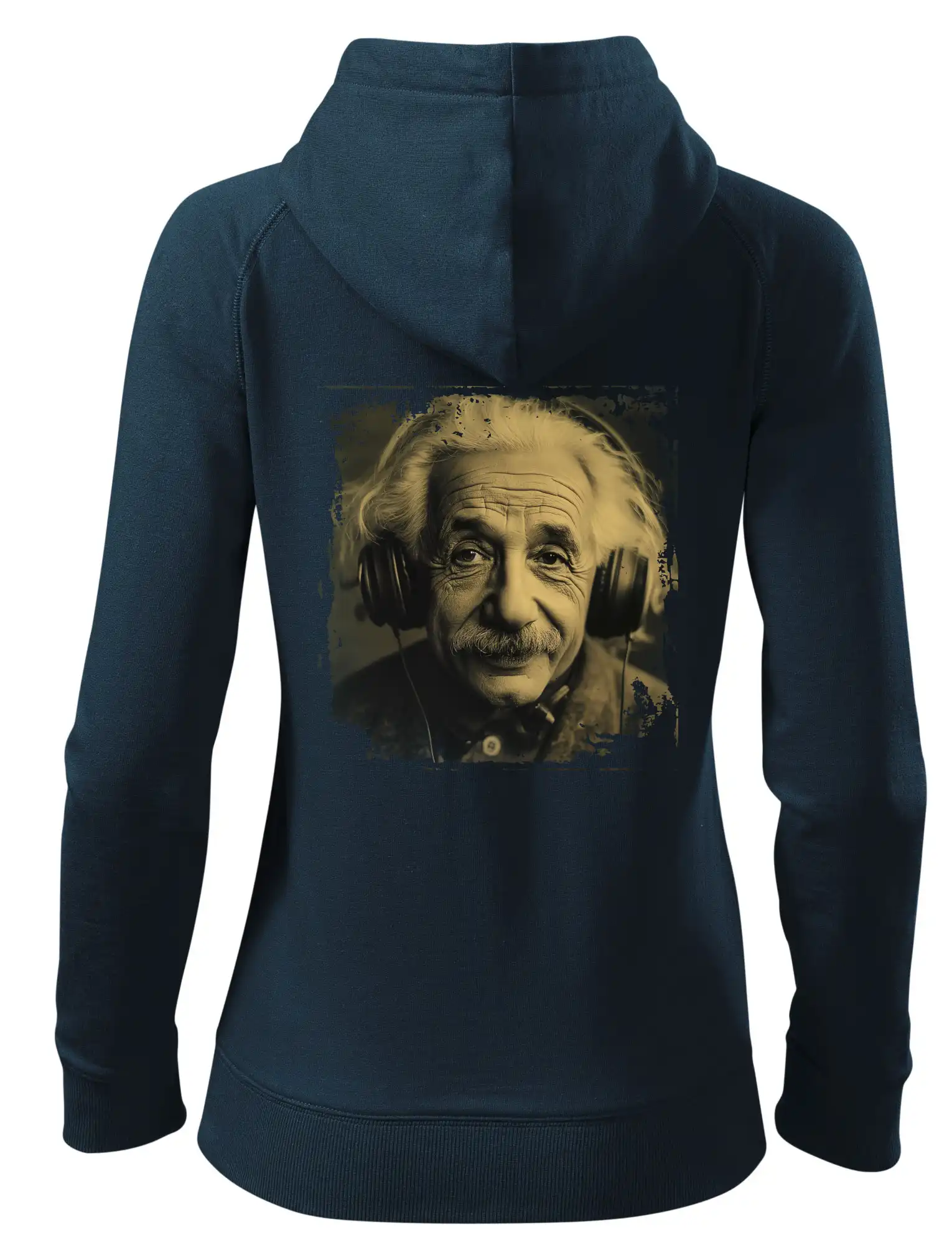 Albert se sluchátky