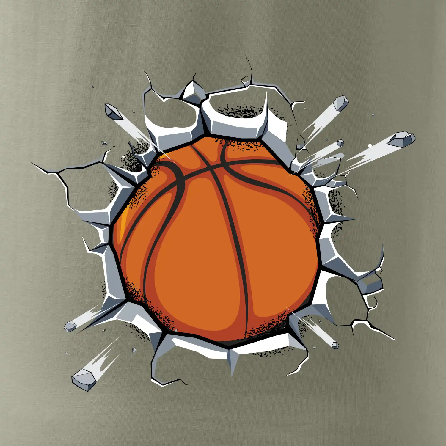 Basketbal míč v triku