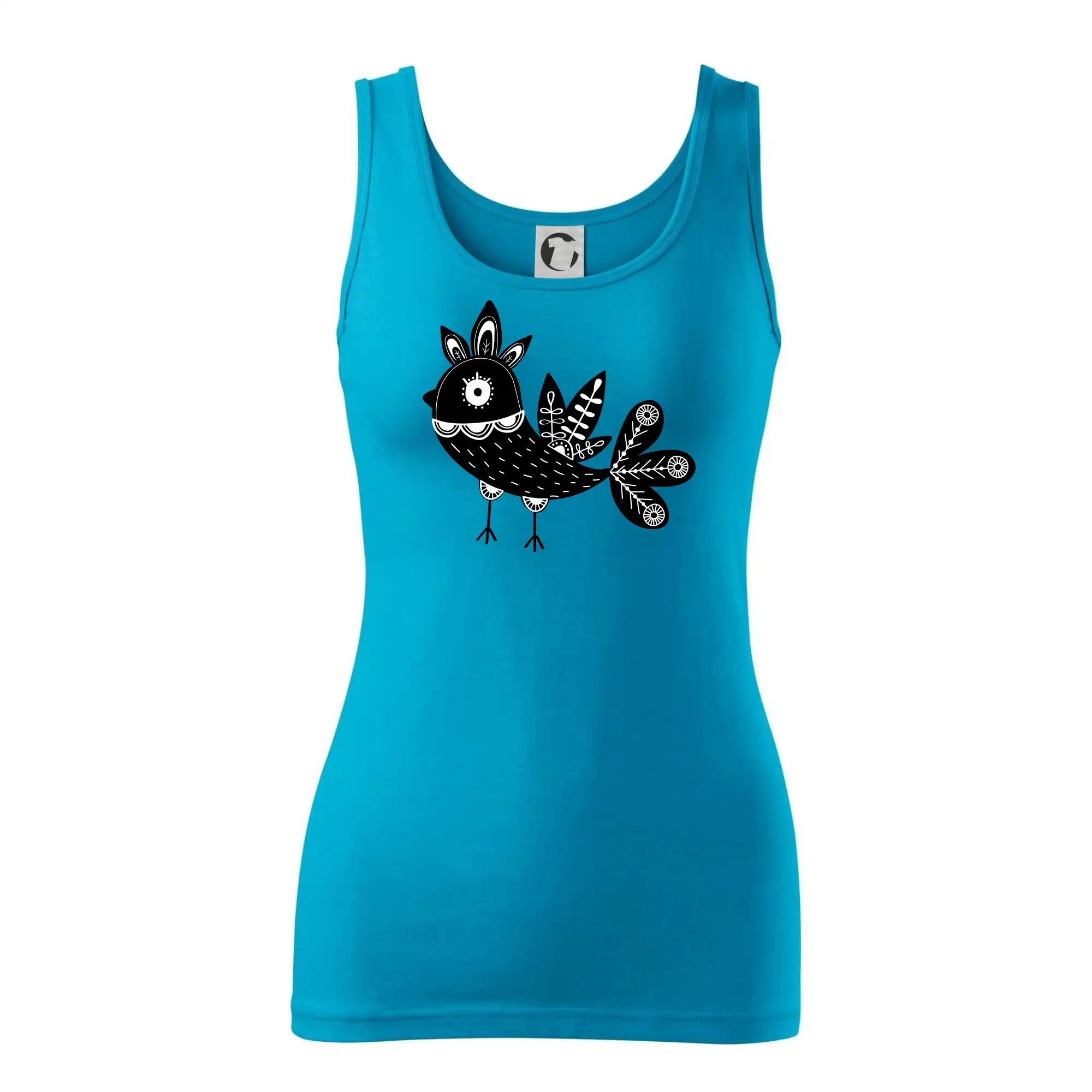 Ptáček černobílý folklór