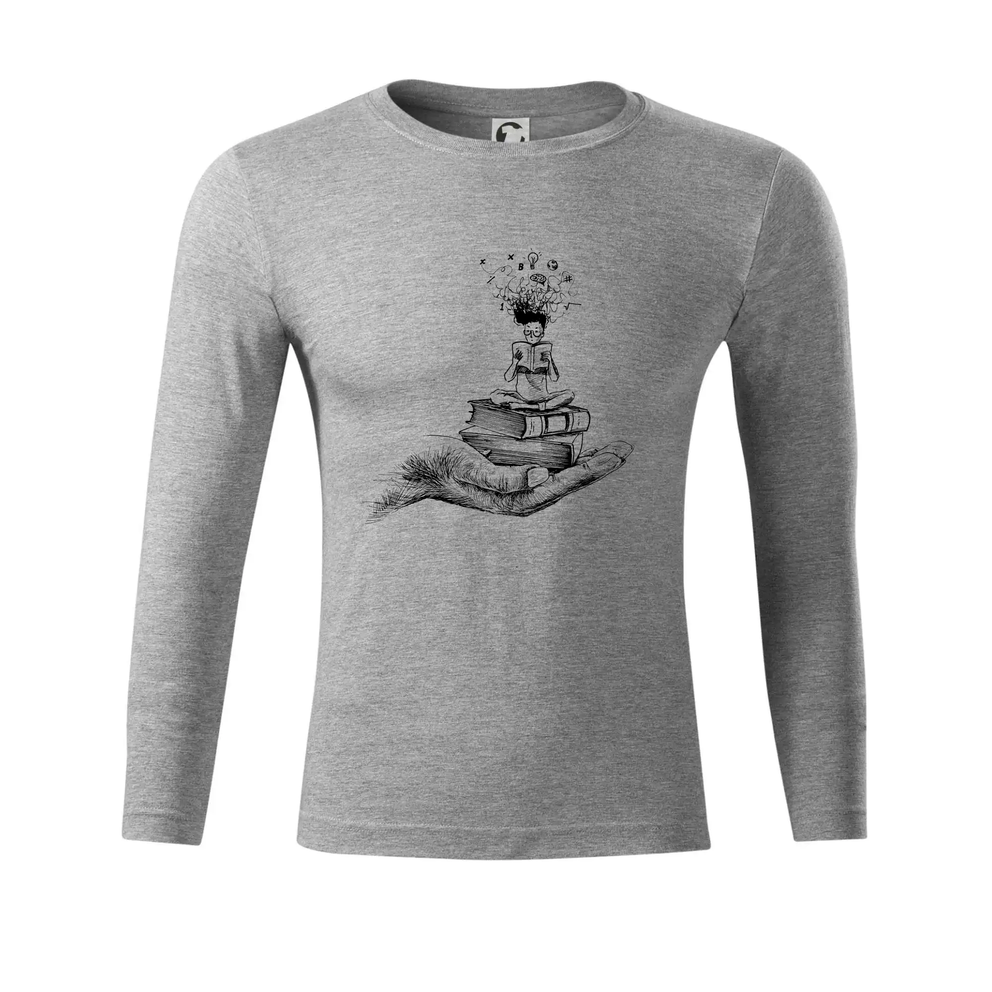 Čtenář - ruka kreslená