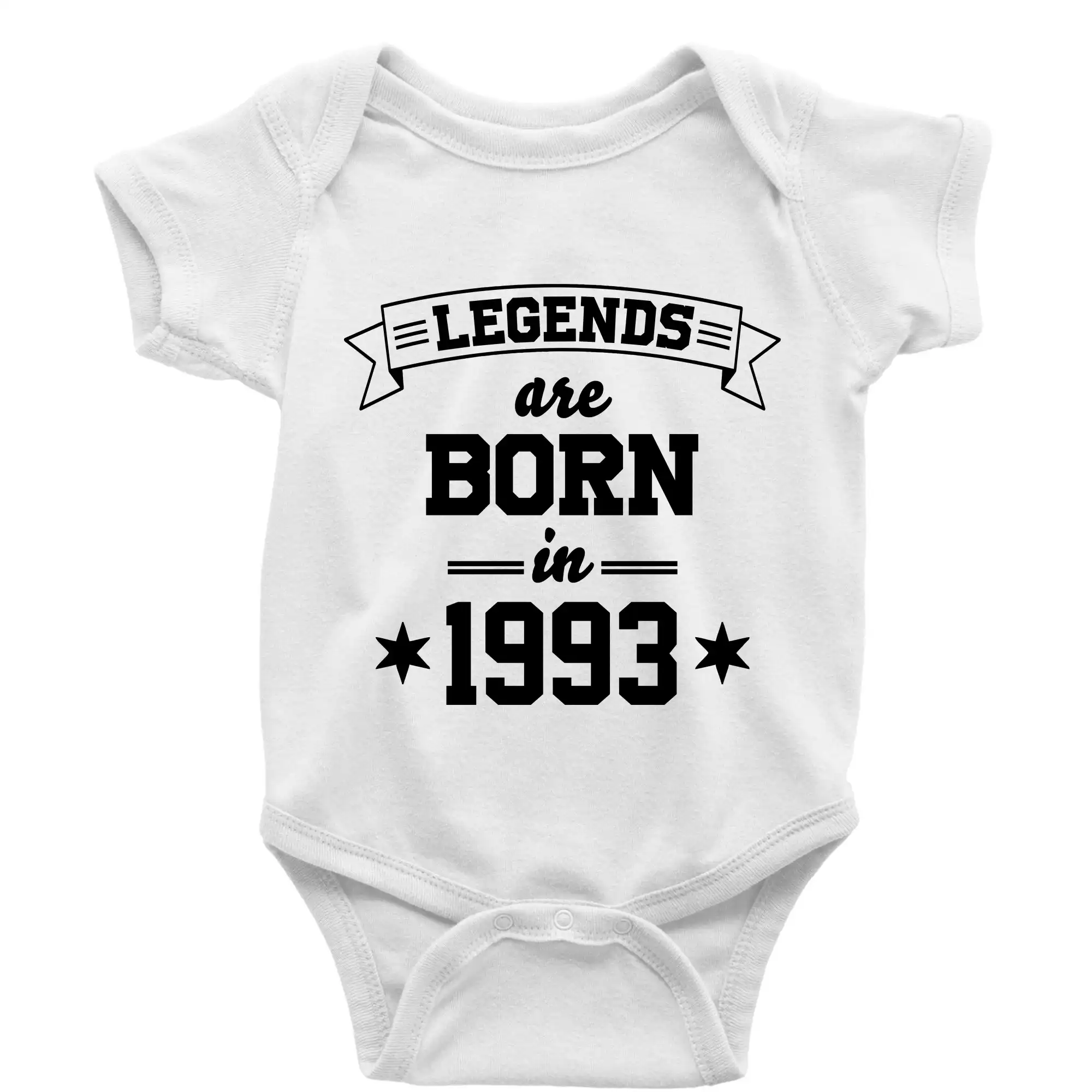 Tričká k narodeninám - Legends are born in 1993 - Body dojčenské s krátkym rukávom