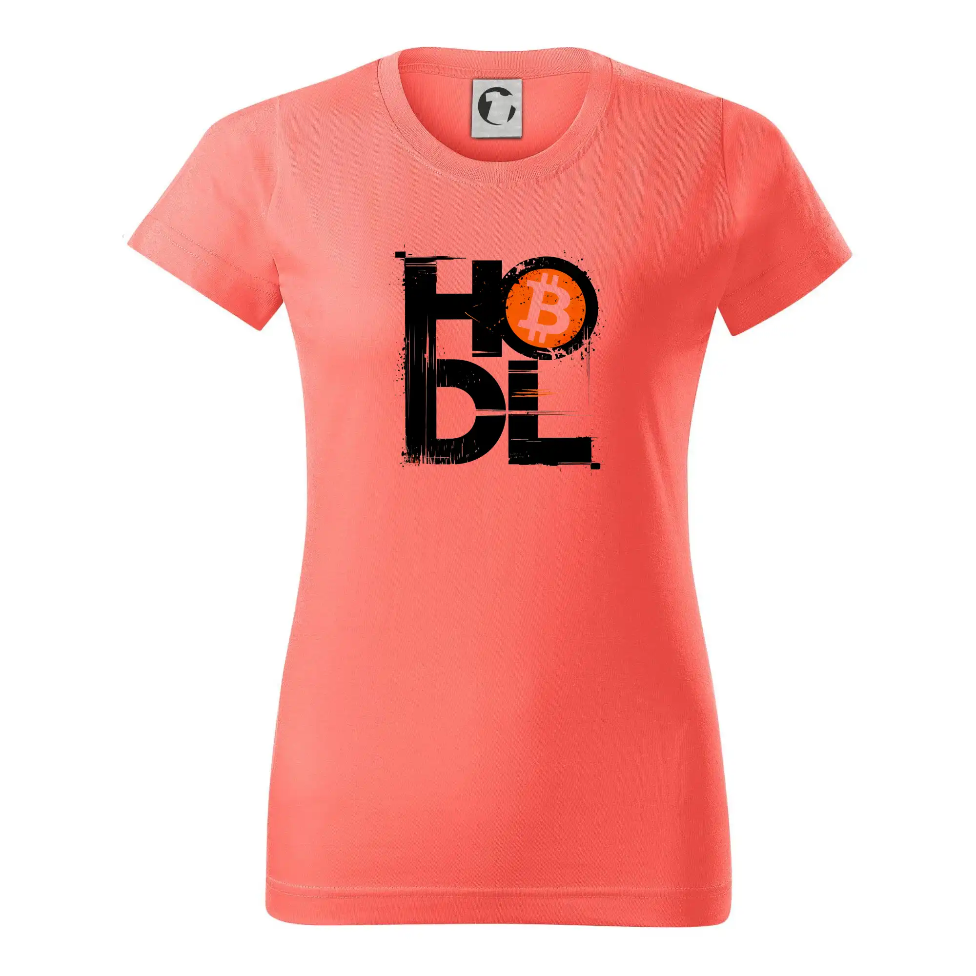 Hodl velký nápis a logo BTC