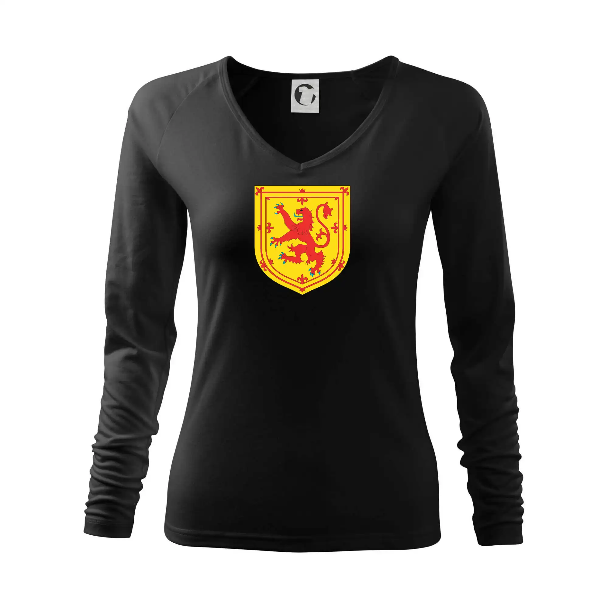 Skotský lev na hrudi