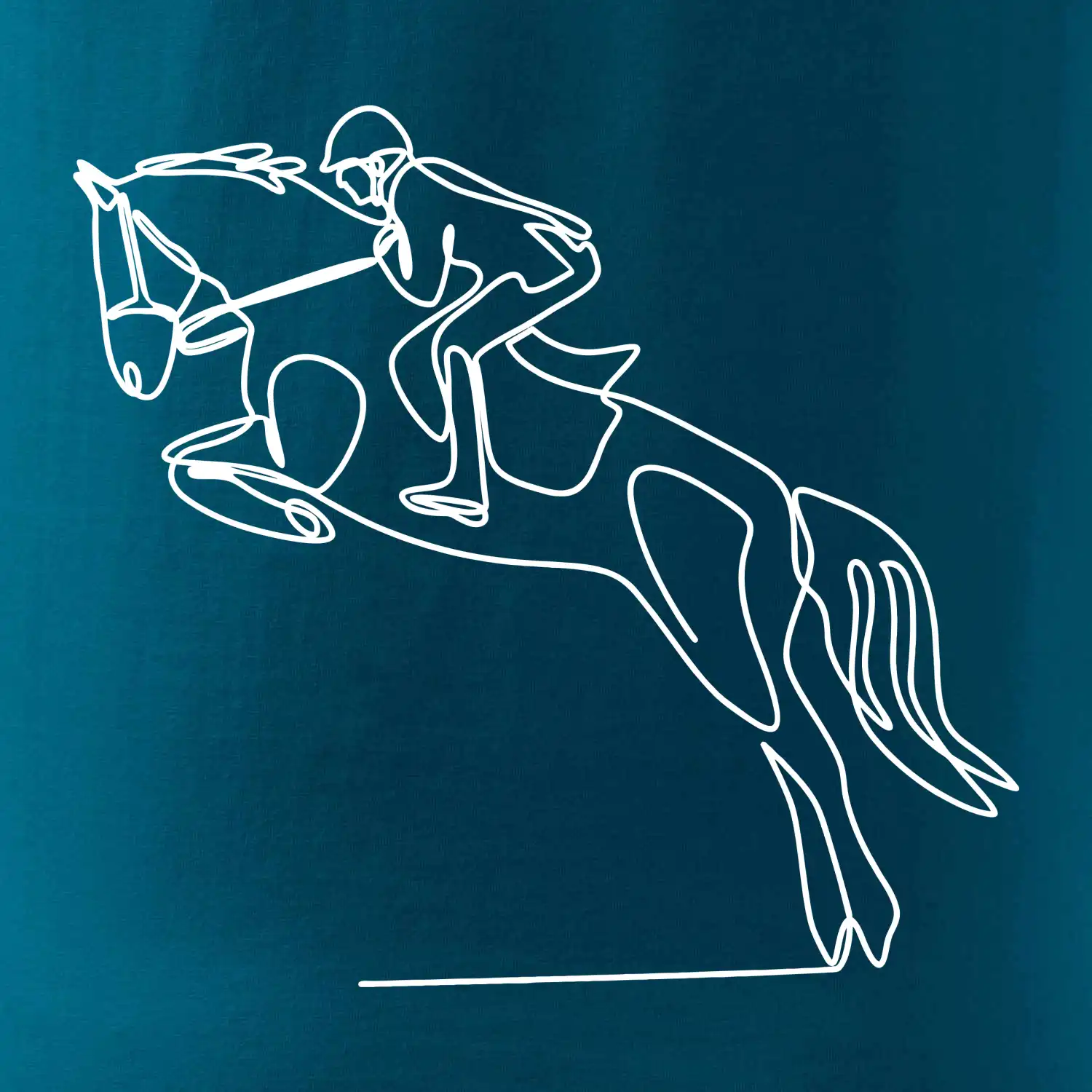 Jízda na koni jedním tahem