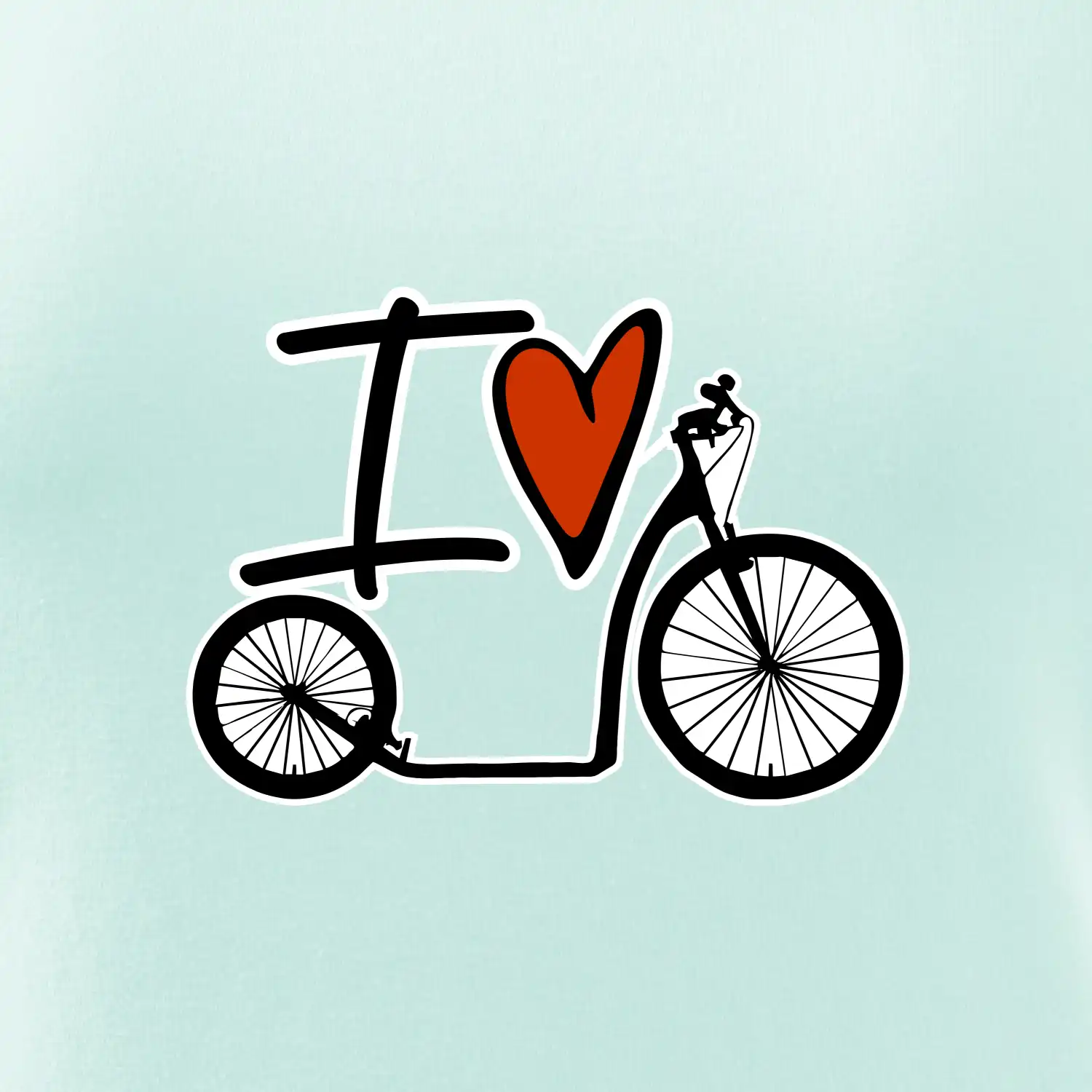 I love koloběžka velké a malé kolo