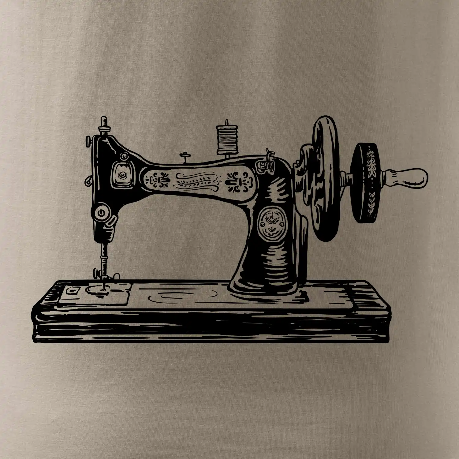 Šicí stroj - starý kreslený