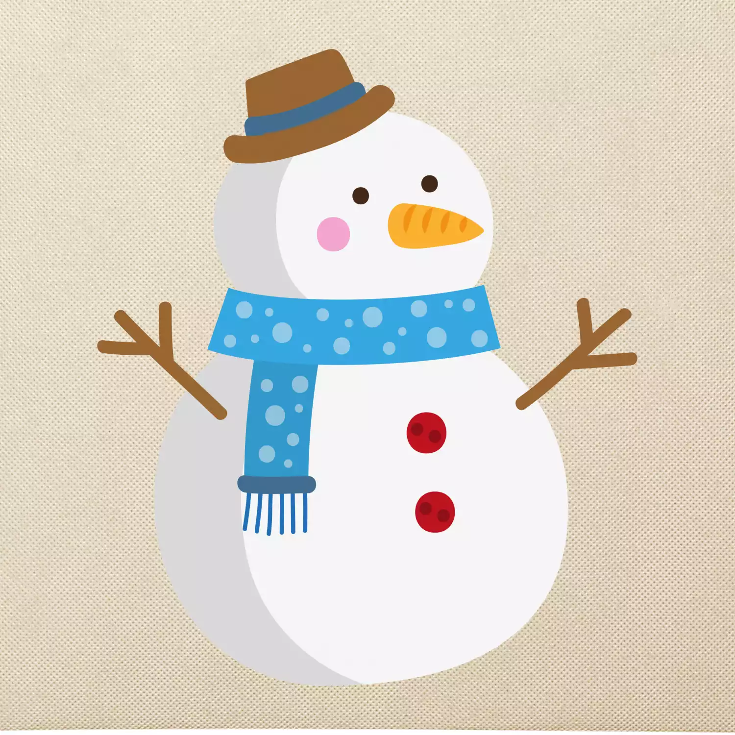 Sněhulák se šálou