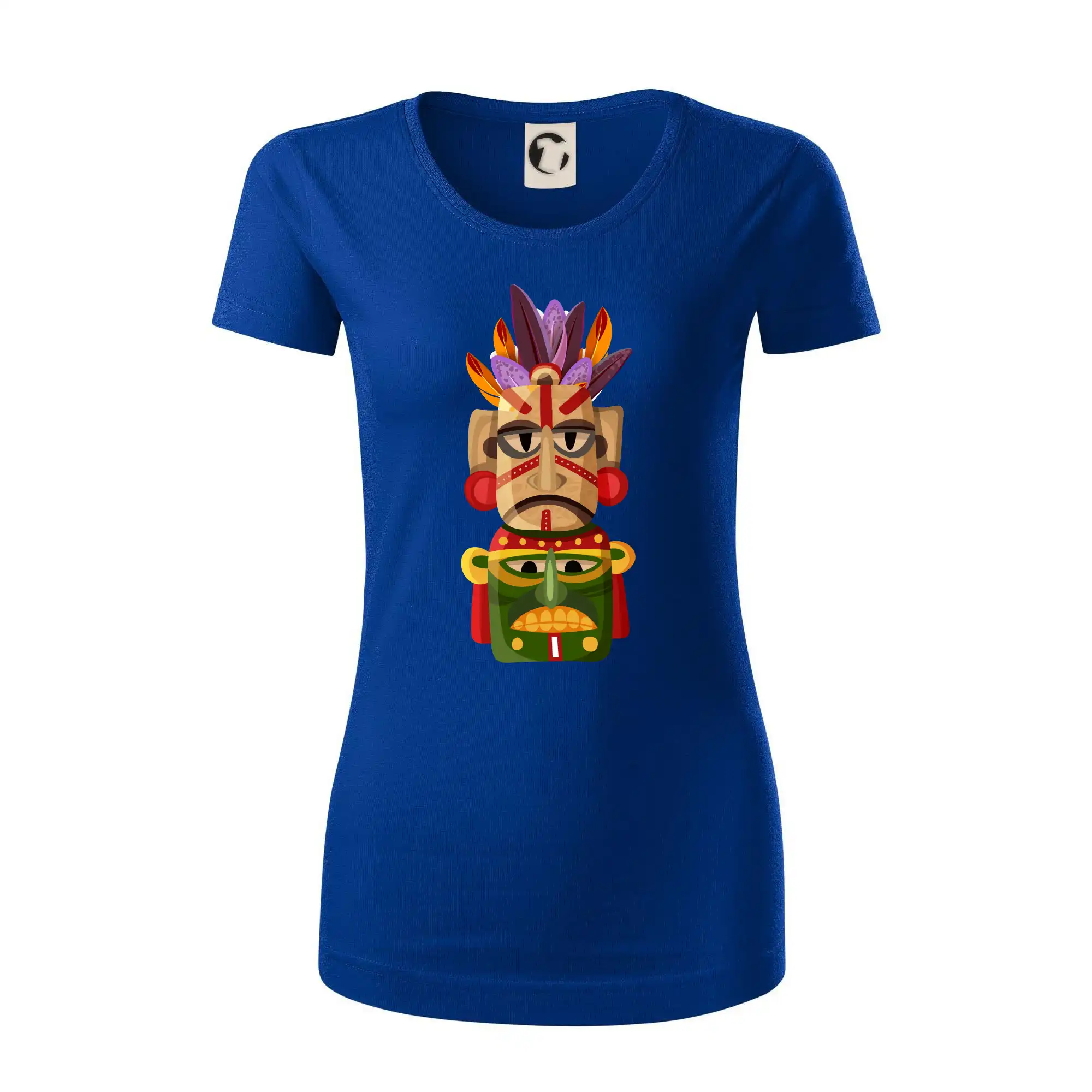 Mayové maska s peřím