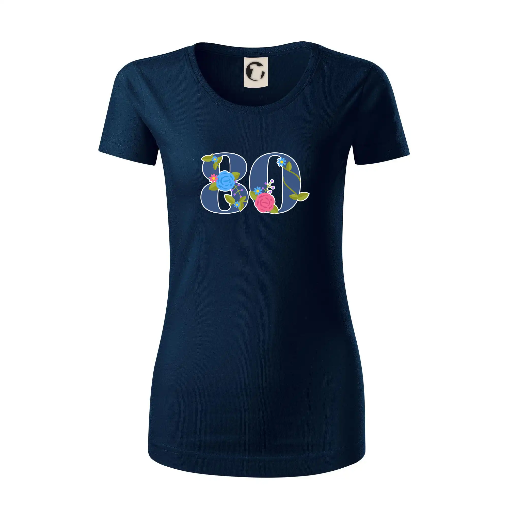 Květinové číslo kreslené - 80