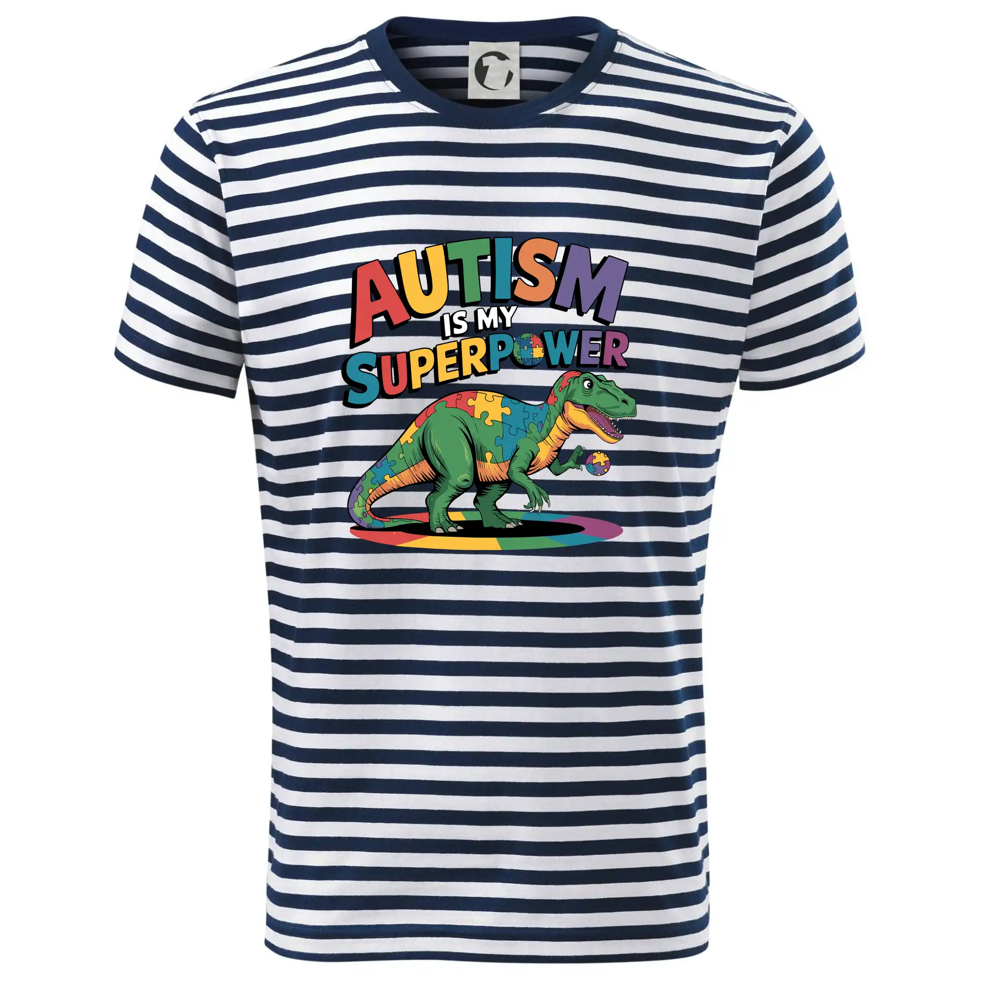 Tričká a mikiny pre autistov - Autism is my superpower dinosaurus - Tričko na vodu