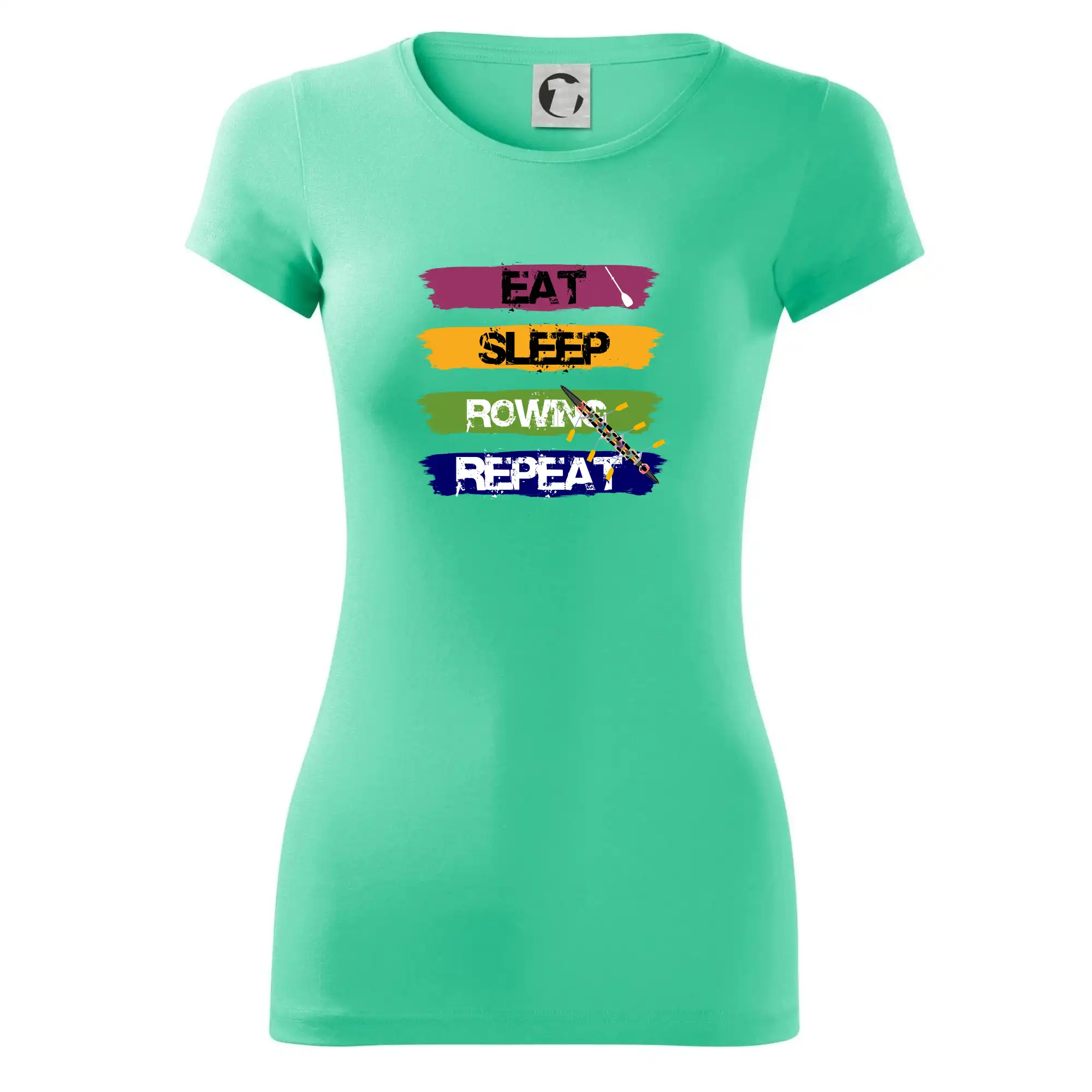 Eat sleep rowing repeat barevné