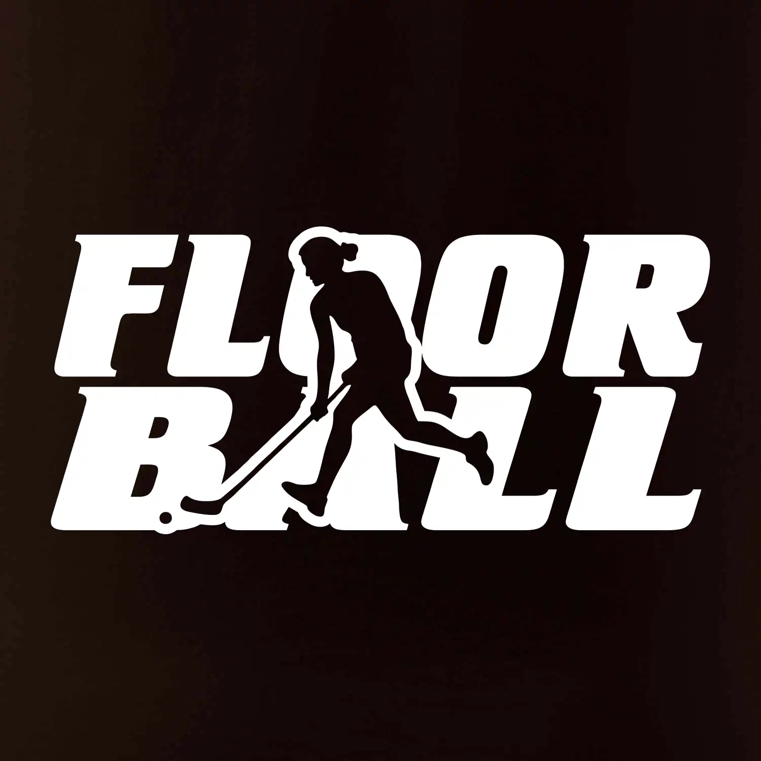 Floorball nápis rovný