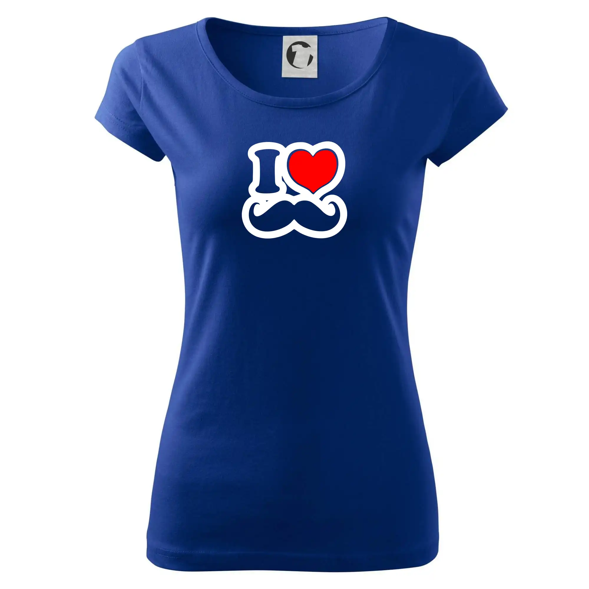 i love mustache - obrys