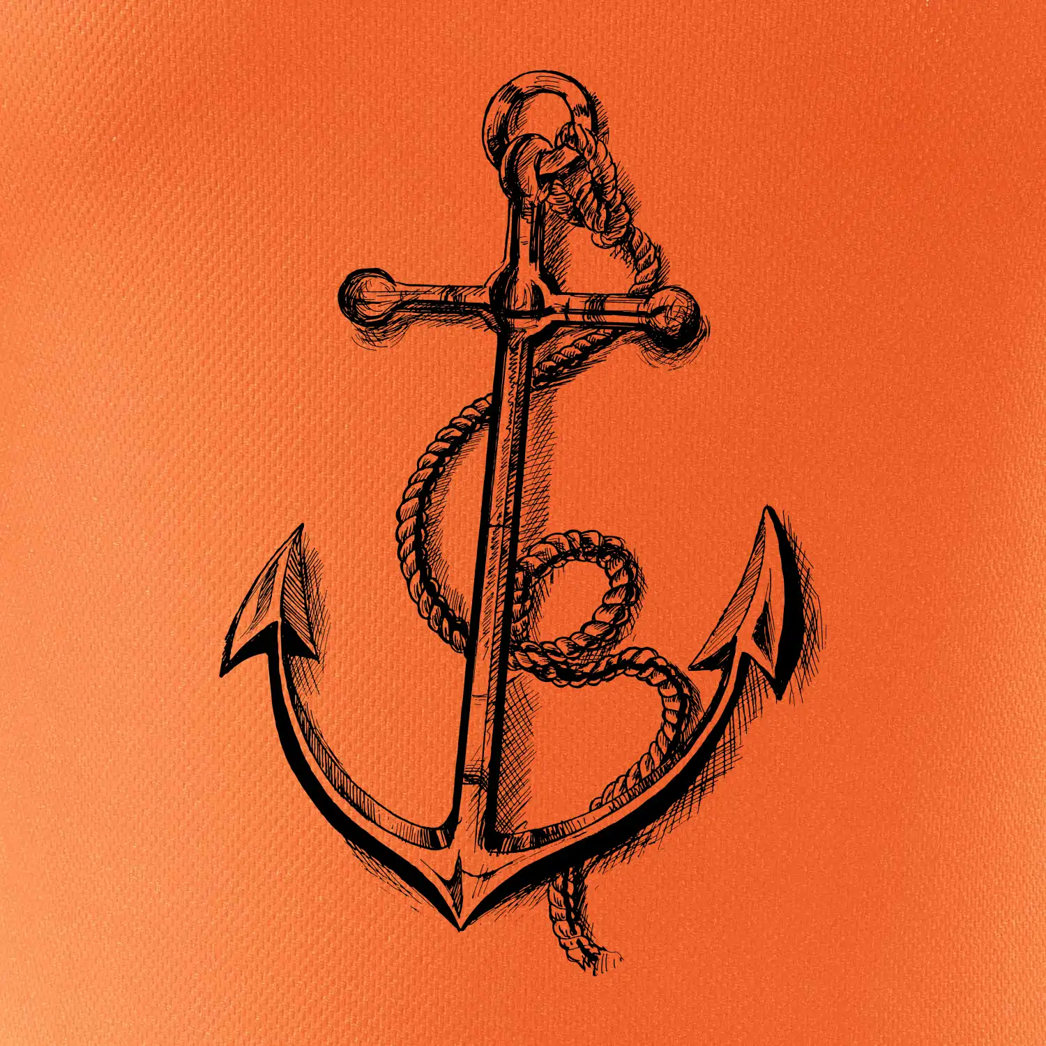 Kotva kreslená tužkou