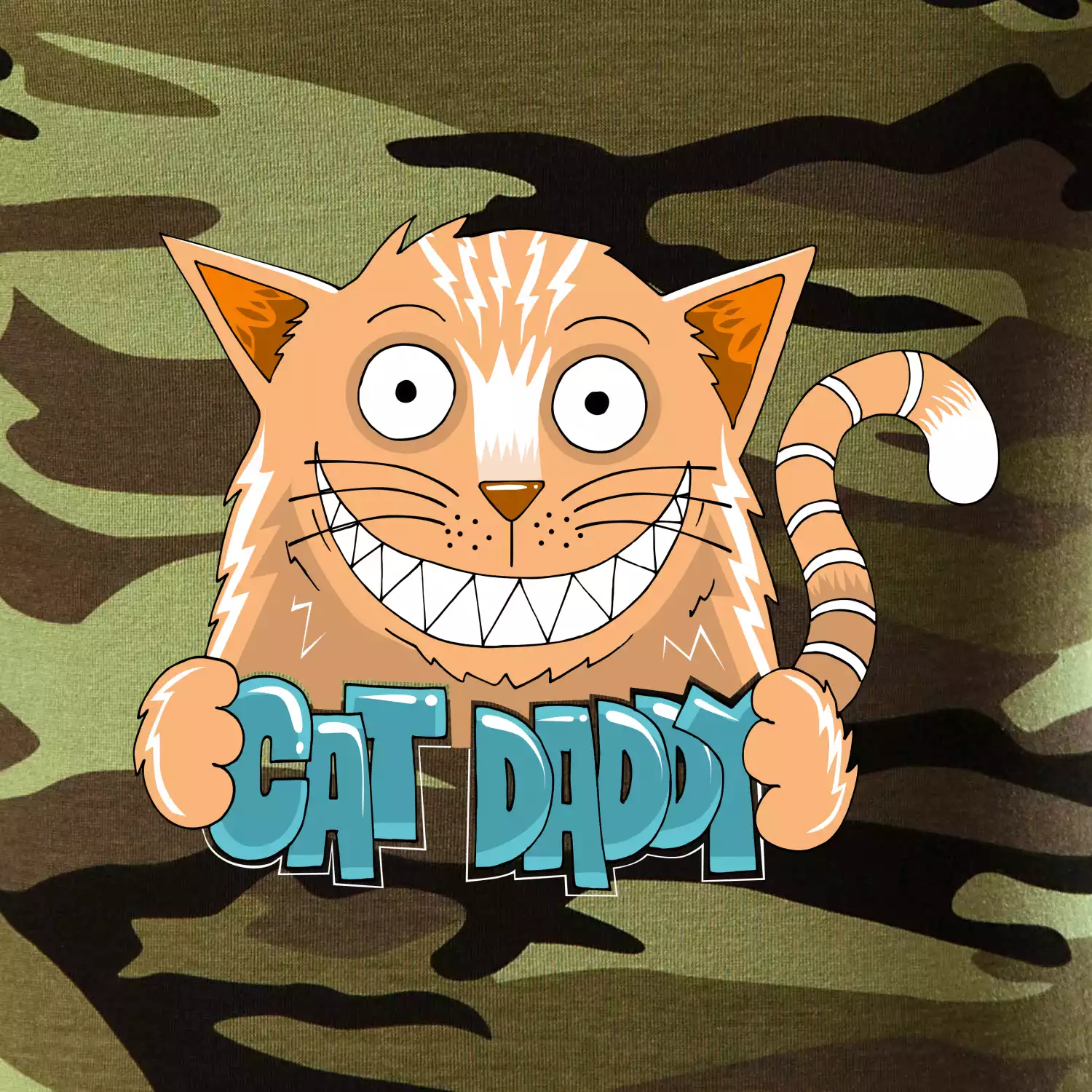 Cat daddy s vyceněnými zuby (Pecka design)