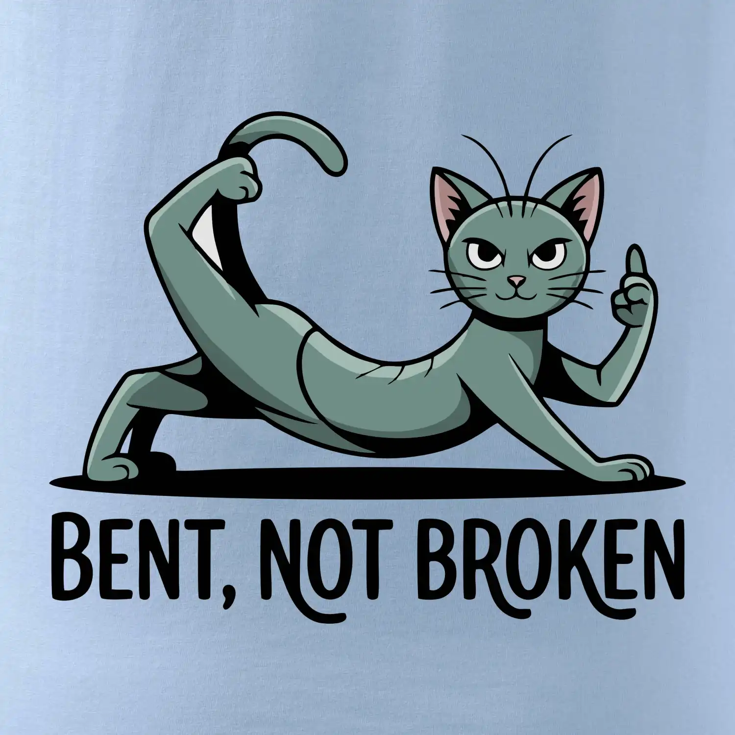 Bent, not broken zelená kočka