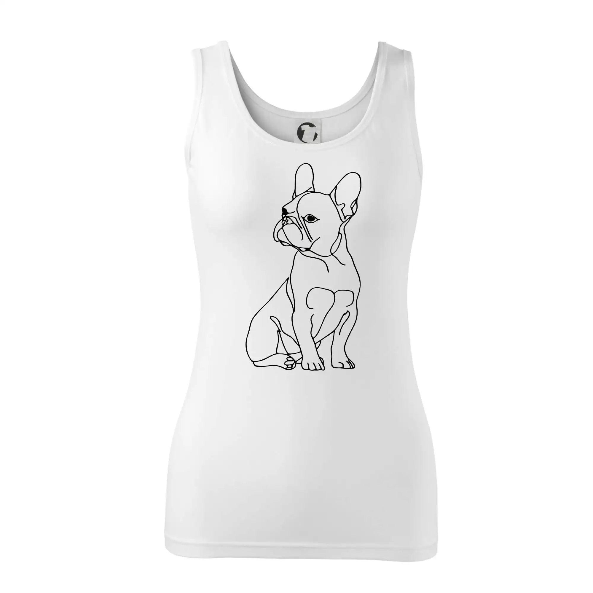 Francouzský buldoček černá kresba