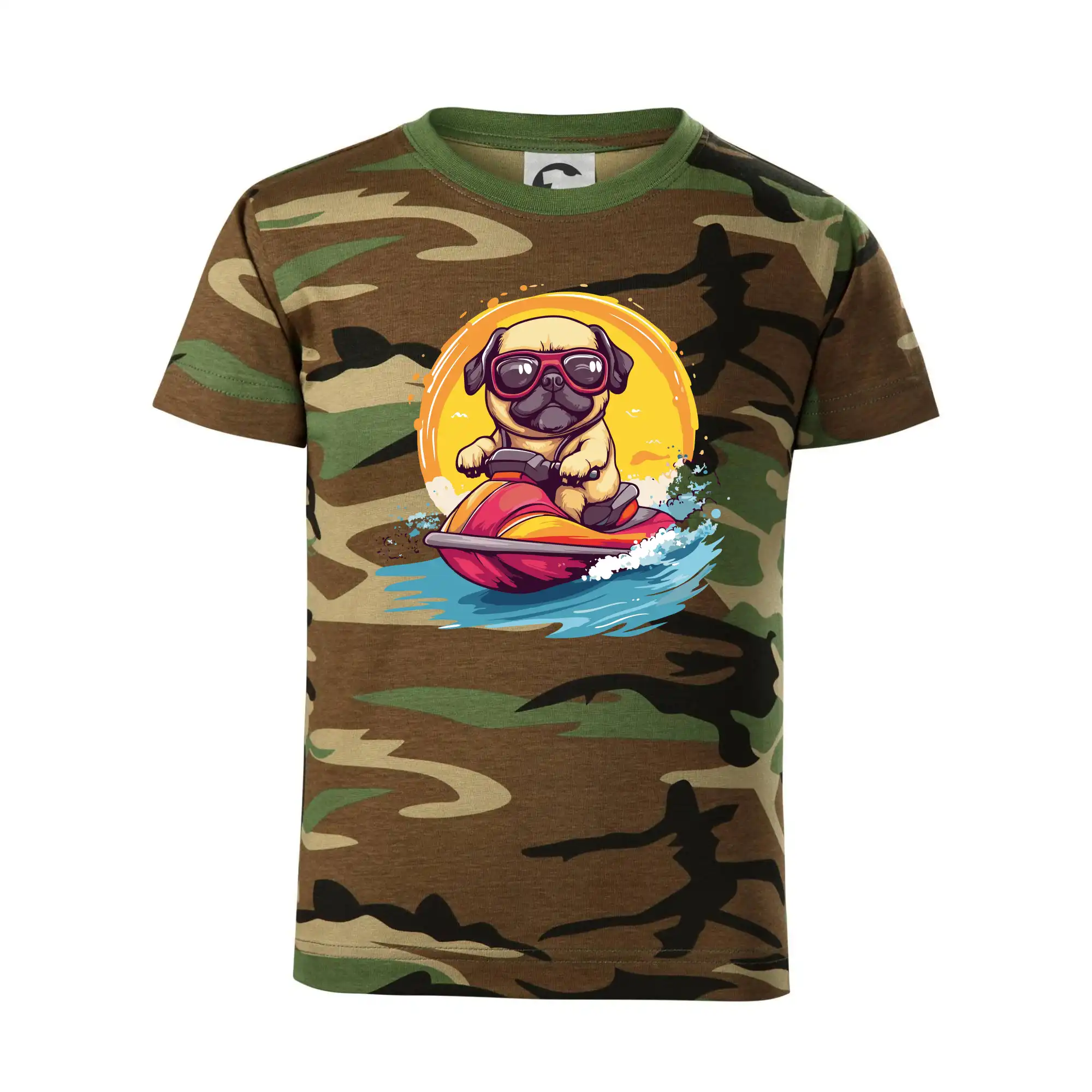 Mops na vodním skútru