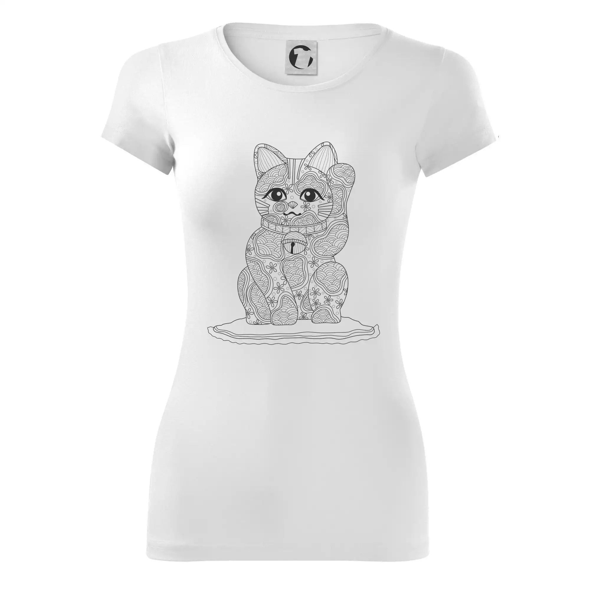 Kočka mávající mandala