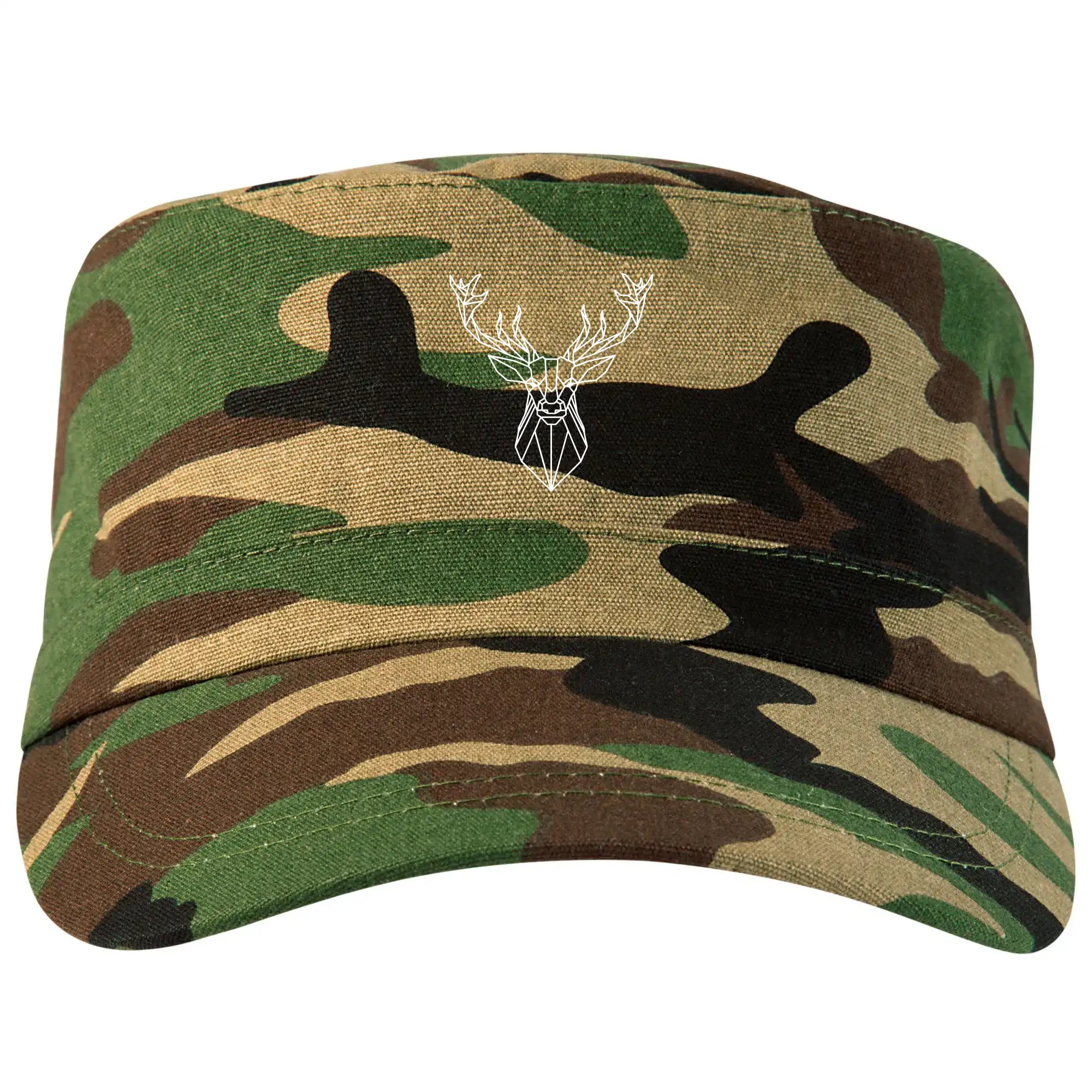 Geometrické zvieratá - Geometria - jeleň - Šiltovka CAMO