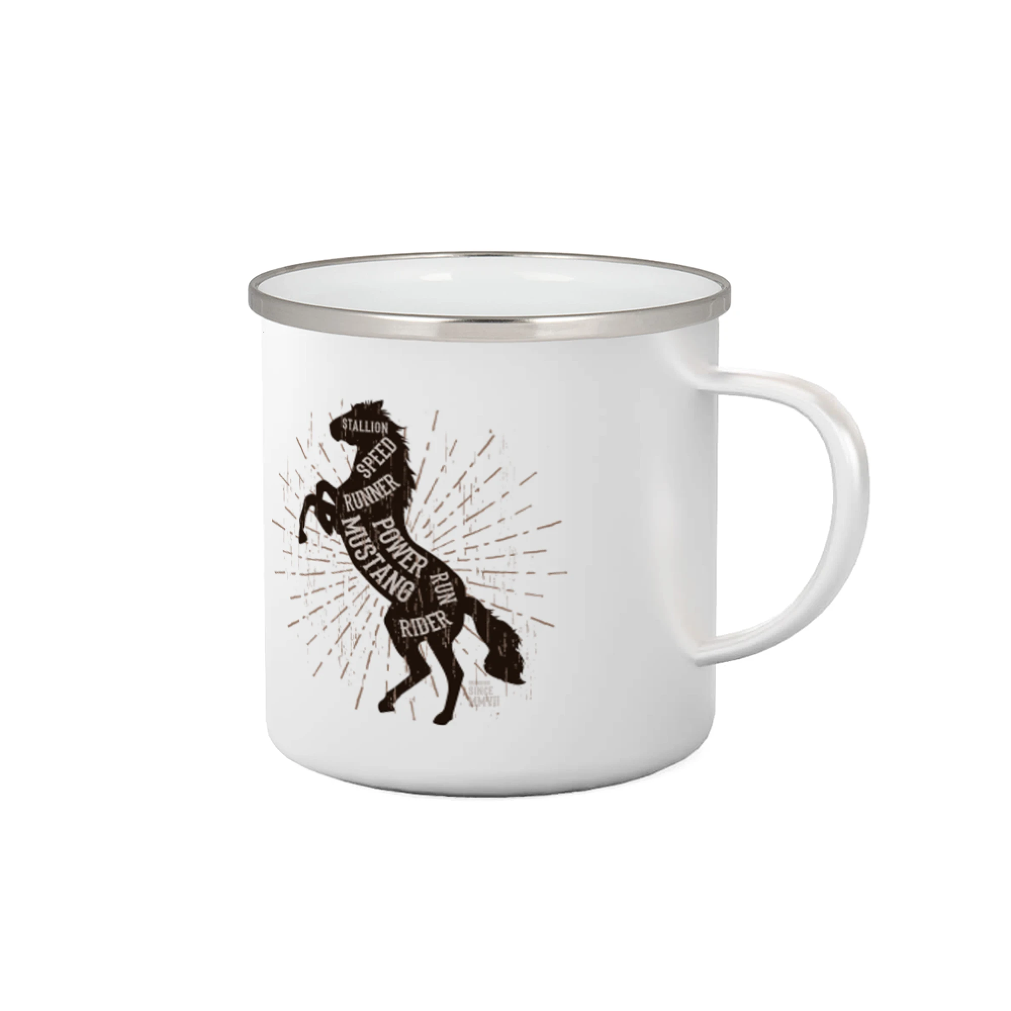 Tričká s koňmi - Horse mustang - Plecháčik
