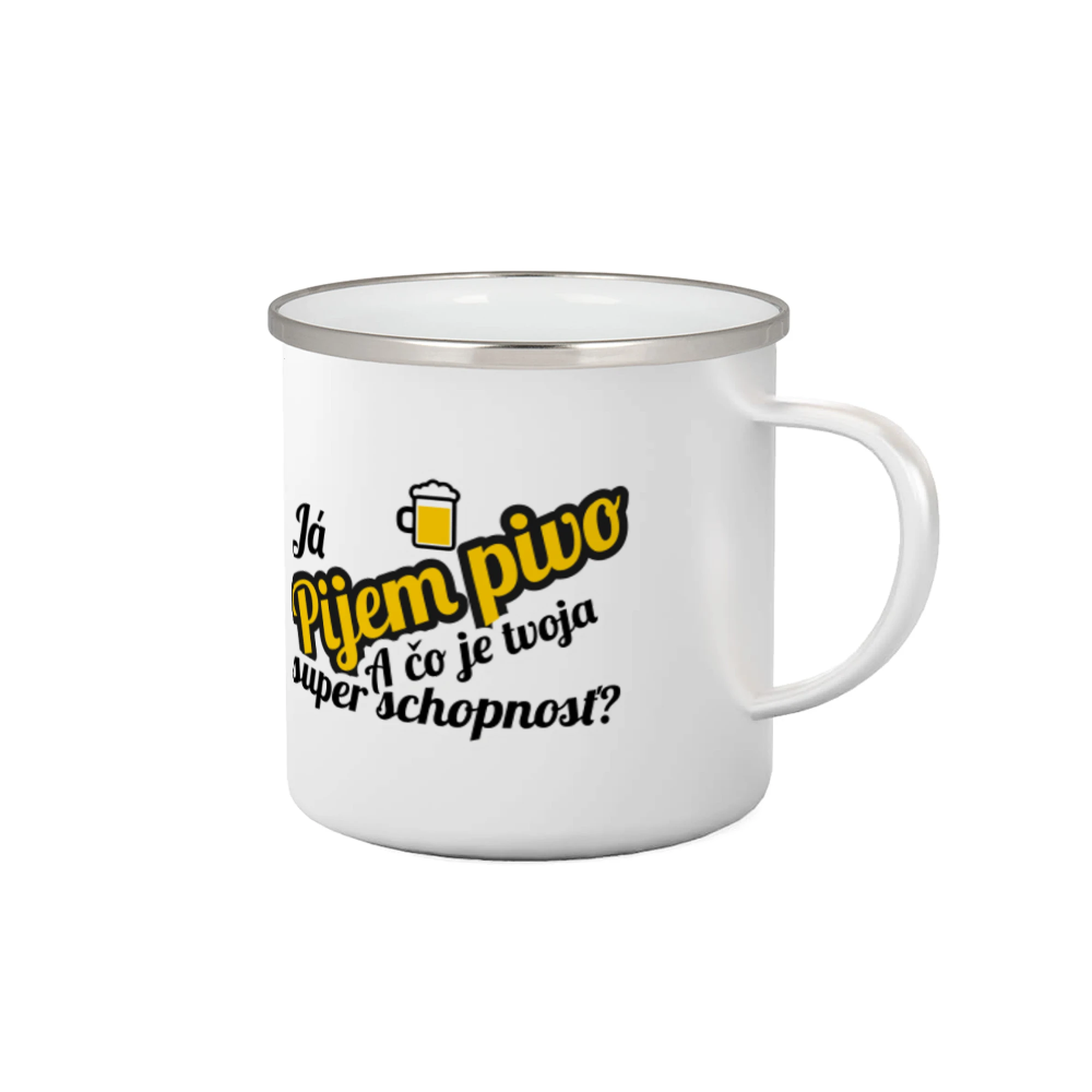 Vtipná tričká pre pivárov - Pijem pivo - tvoja super schopnosť - šikmý - Plecháčik