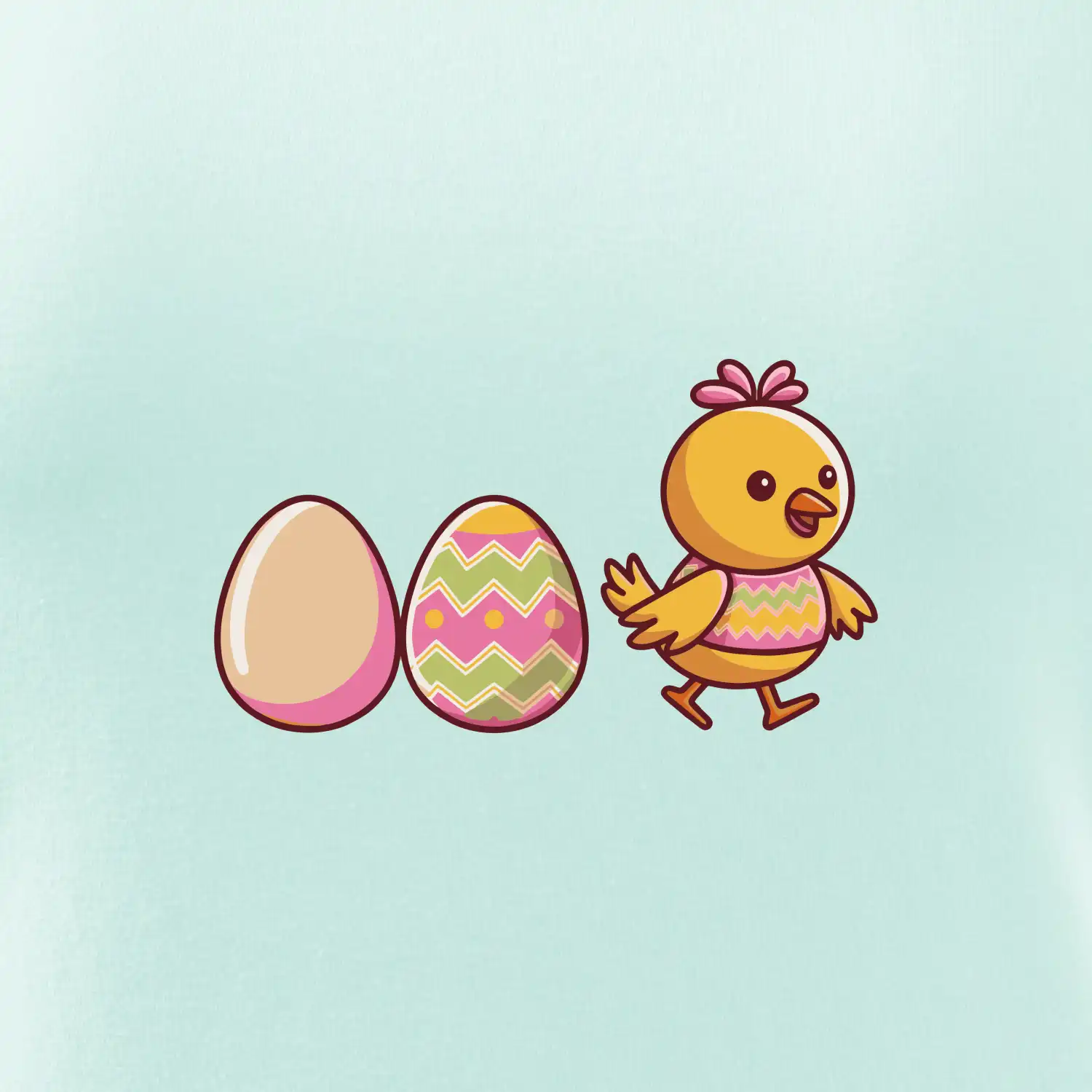 Evoluce vajíčka - velikonoce - kuře