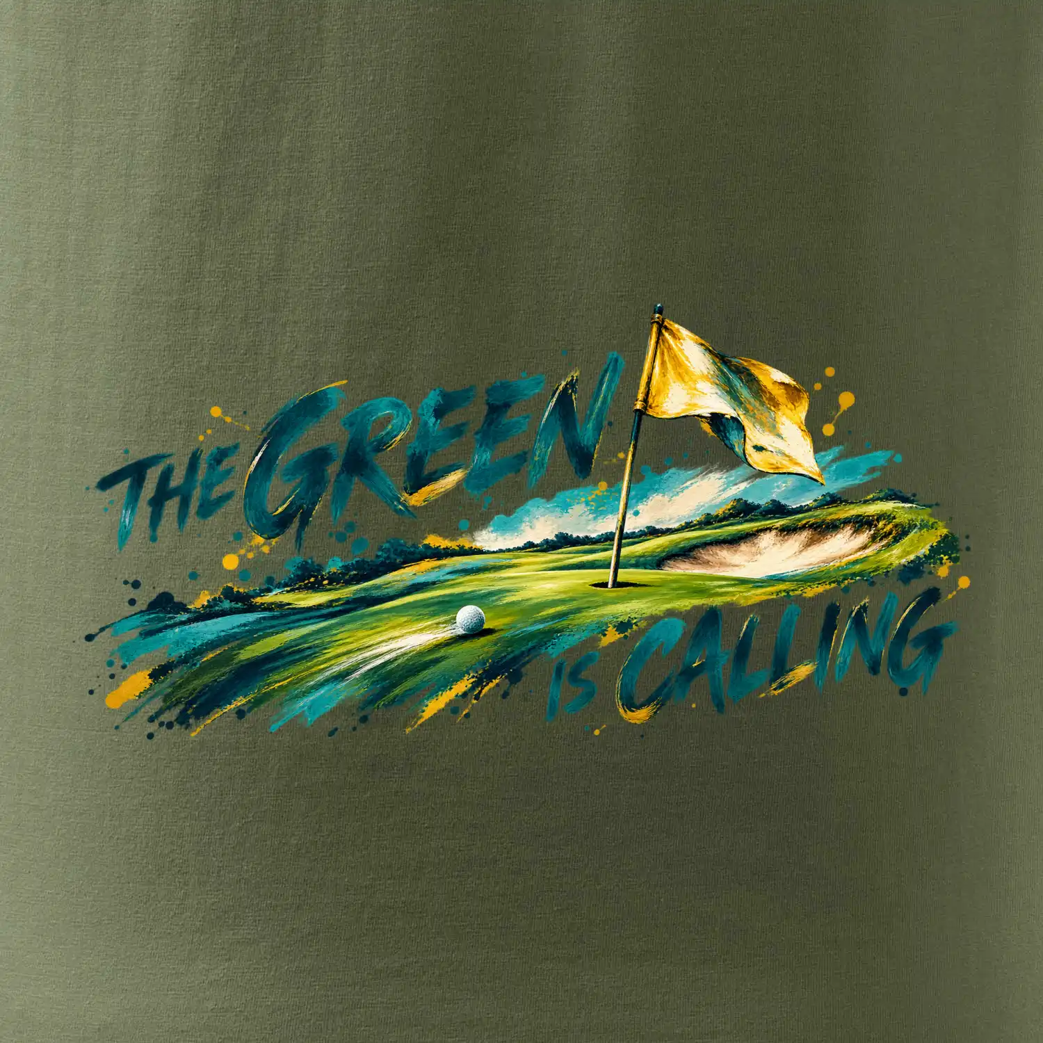 The green is calling malovaný golf