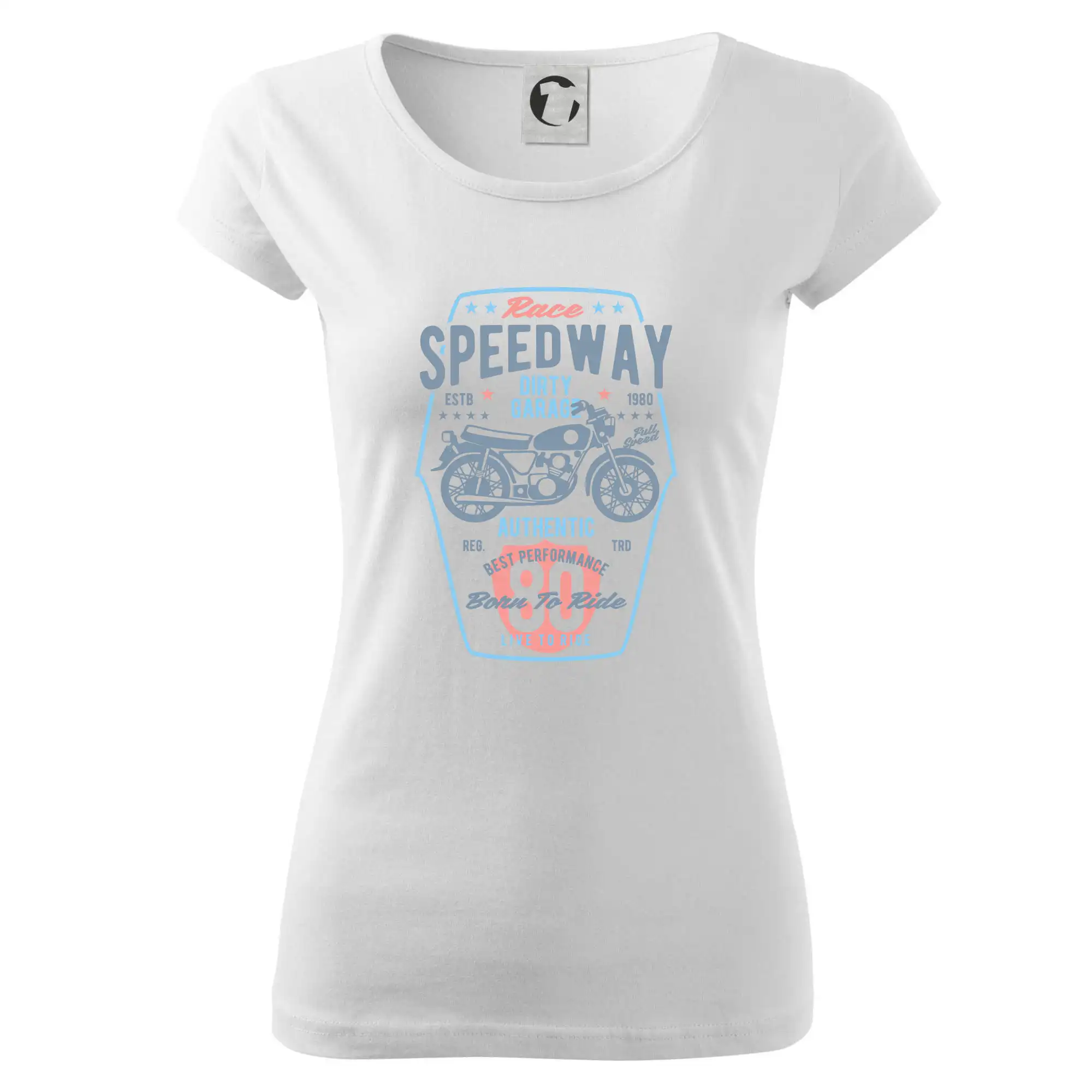 Tričká a mikiny s potlačou motoriek – pre pravých motorkárov - Speedway Motorcycle - Dámske tričko Pure