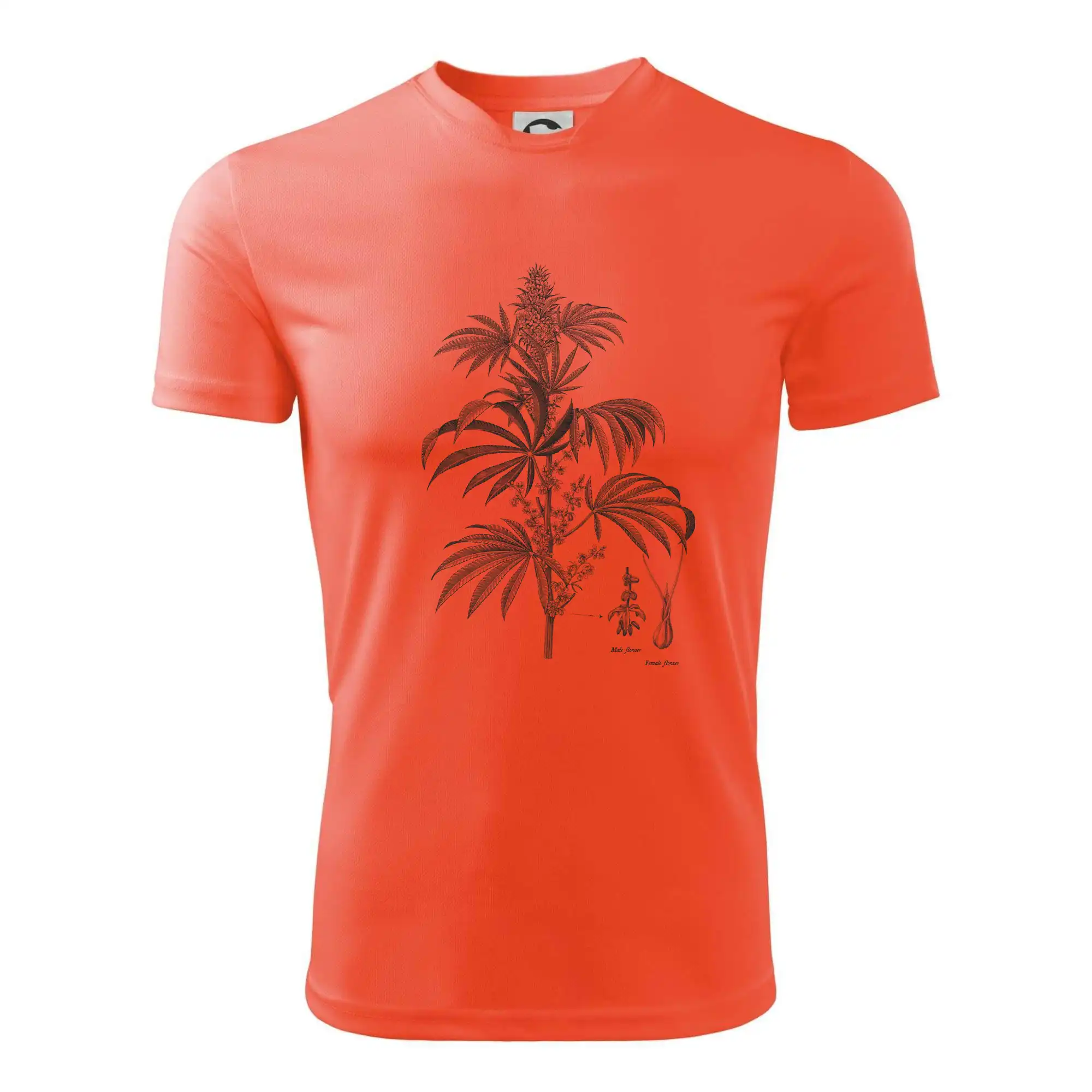 Konopí kytka černobílá