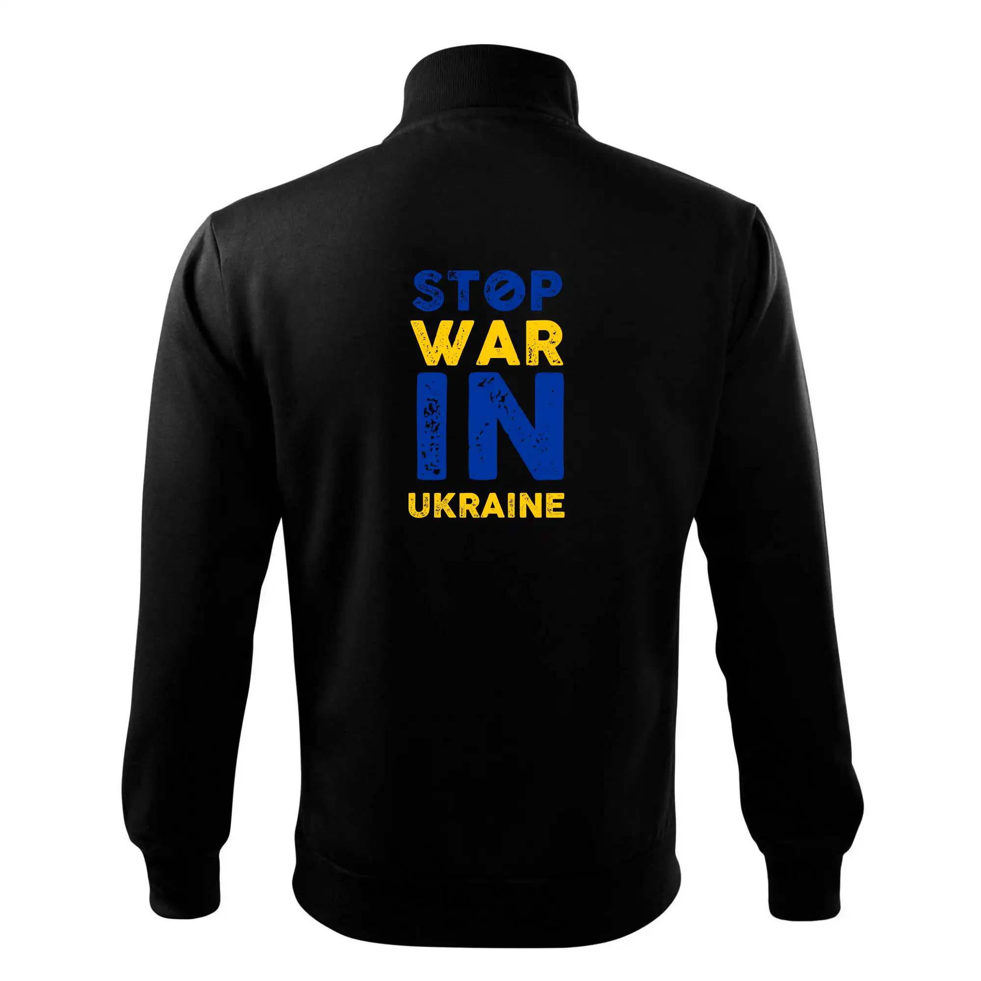 Barevný nápis Stop war in ukraine
