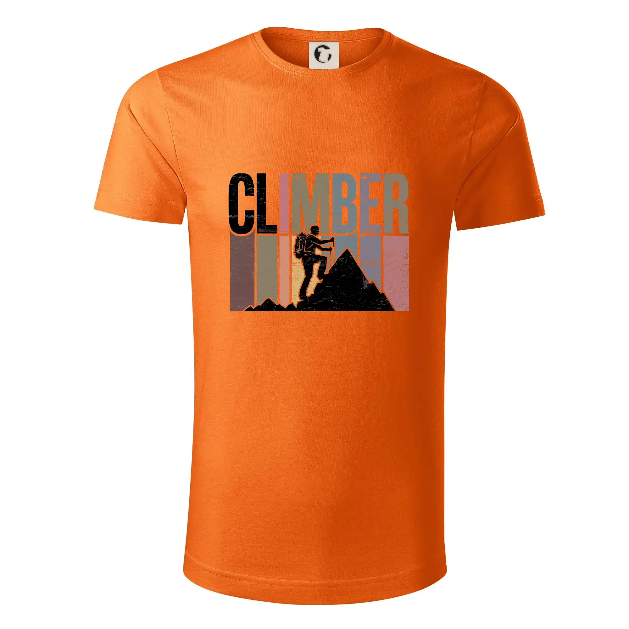 Trička pro horolezcov - Climber - pruhy farebné - Tričko z organickej bavlny