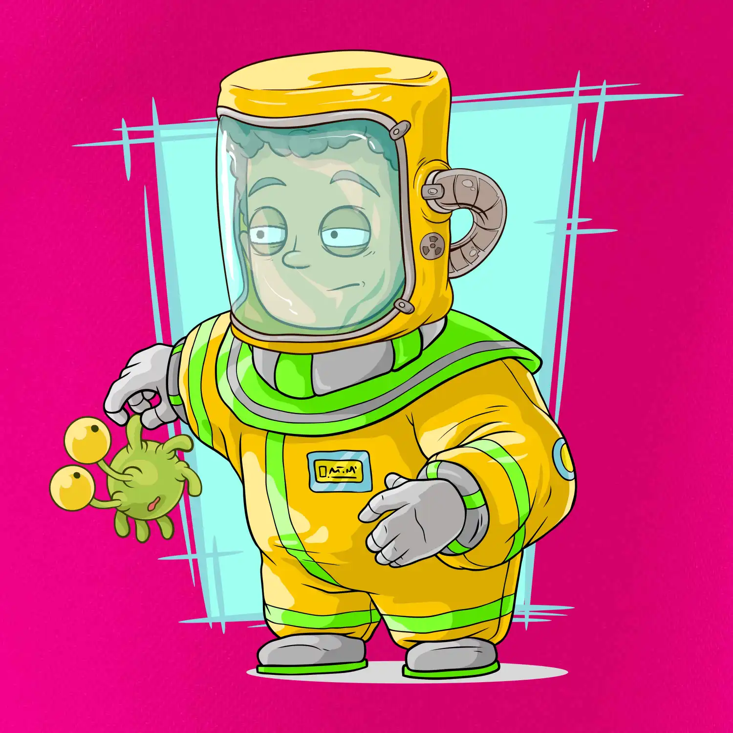 Vesmírný voják tyrkysový