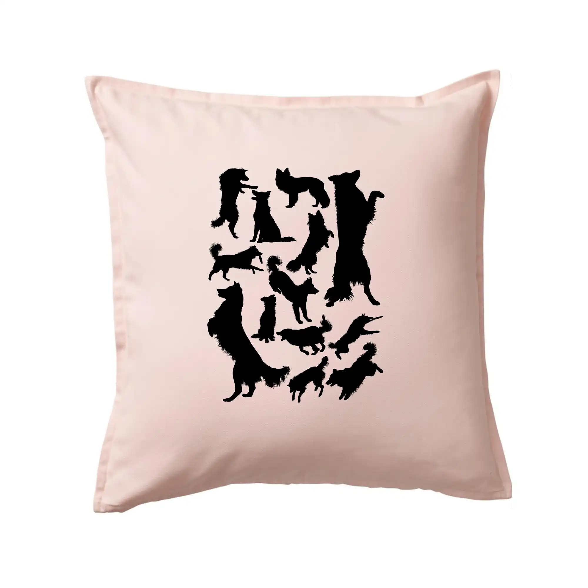 Border kolie siluety