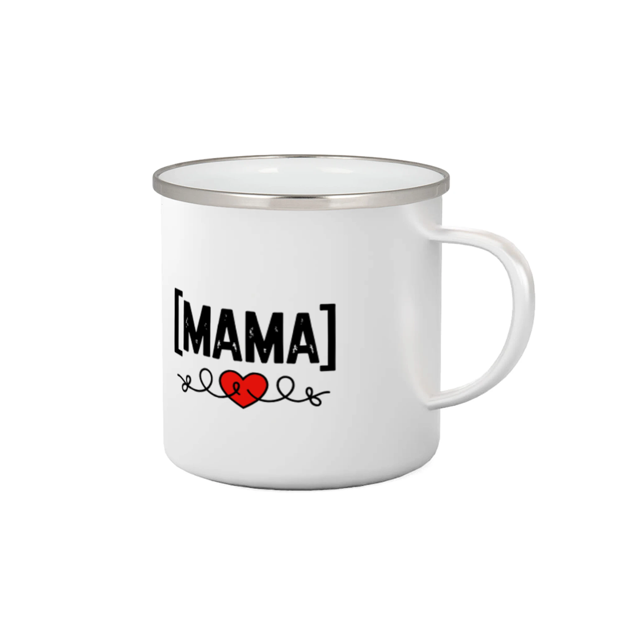 Tričká a mikiny pre mamičky - Nápis mama a srdce - Plecháčik