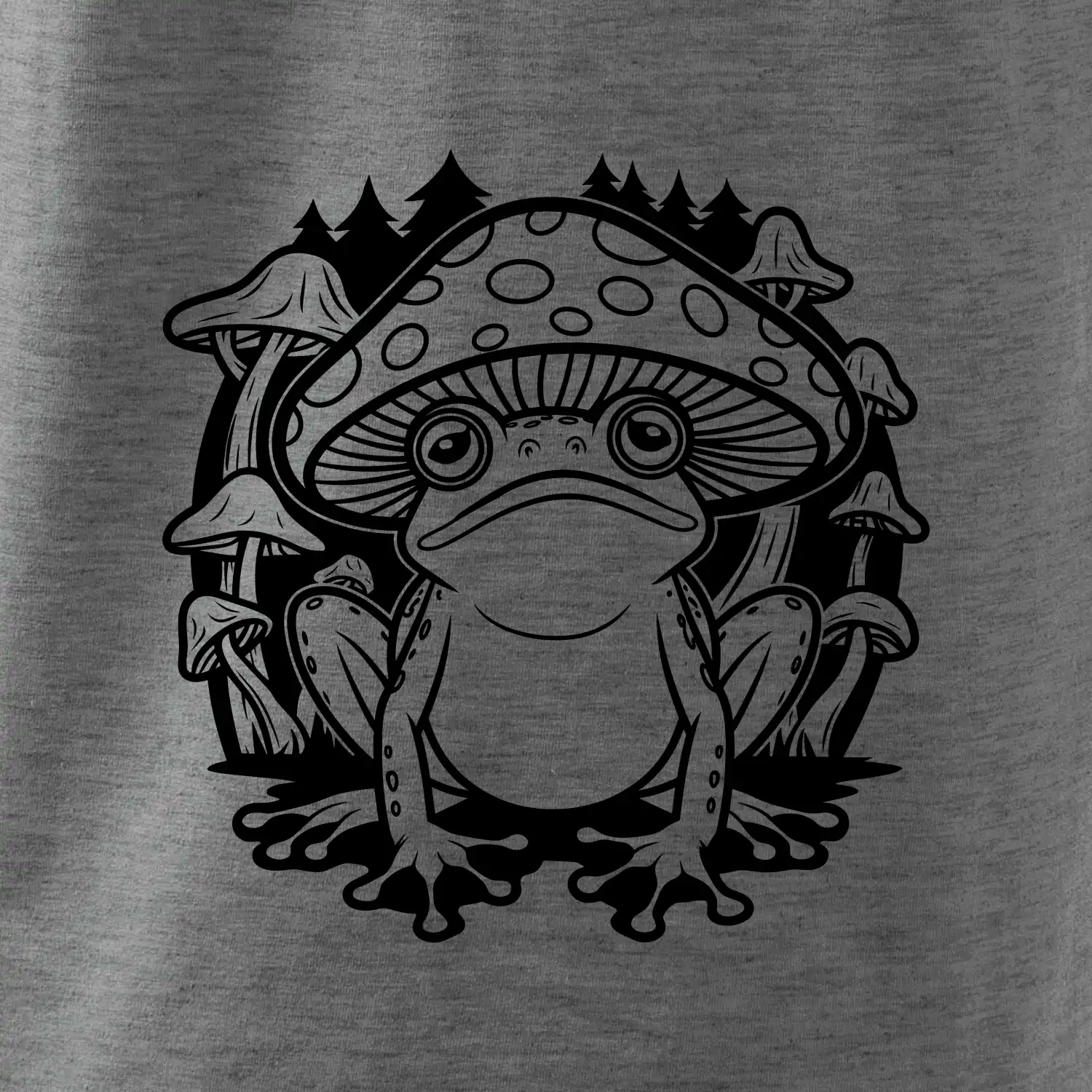 Goblincore černá houbožába