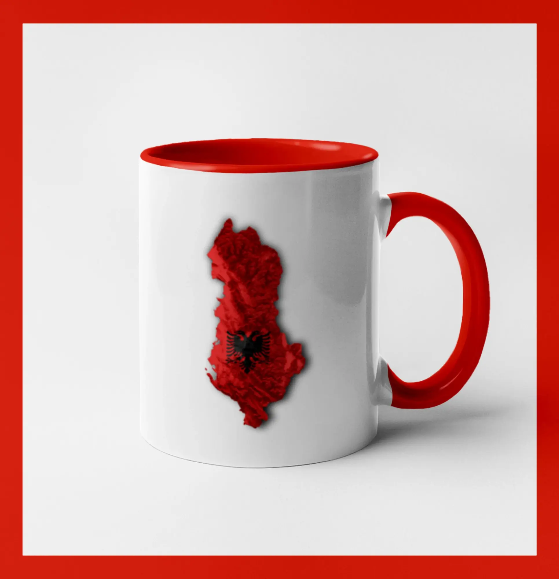 Mapa Albánie reliéf hor